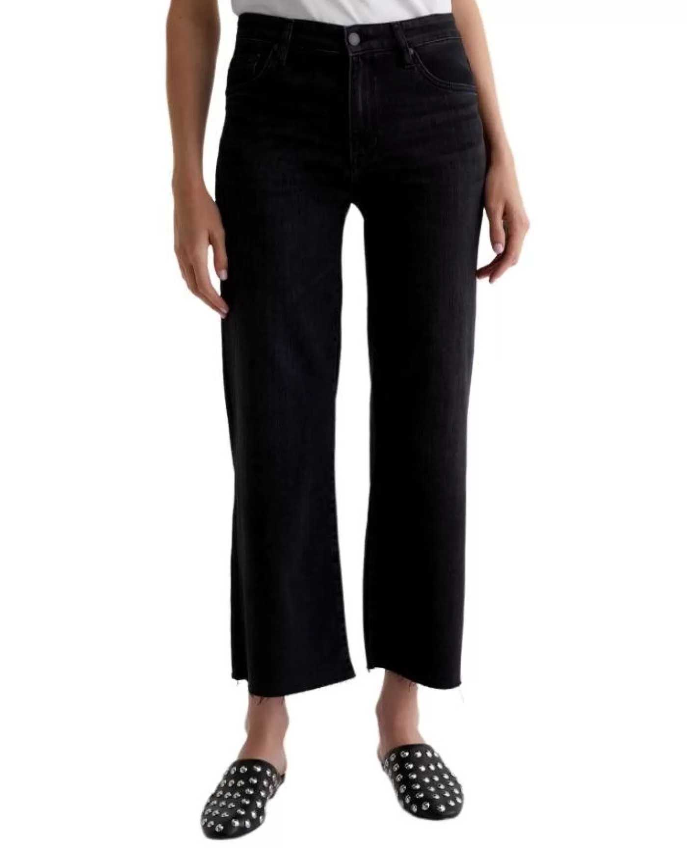 Adriano Goldschmied Jeans Saige Wide Leg Cropped Jeans GLASGOW Sale
