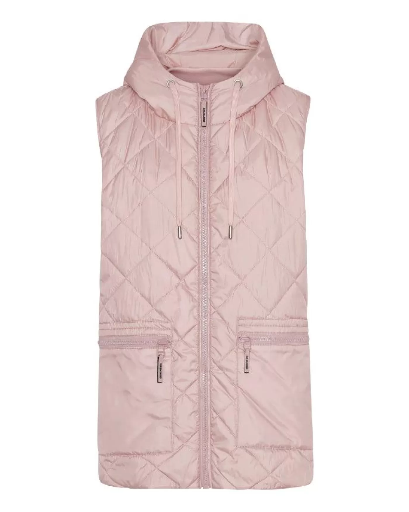 Ilse Jacobsen Aerial04 Quilted Hooded Hip Length Vest Cheap