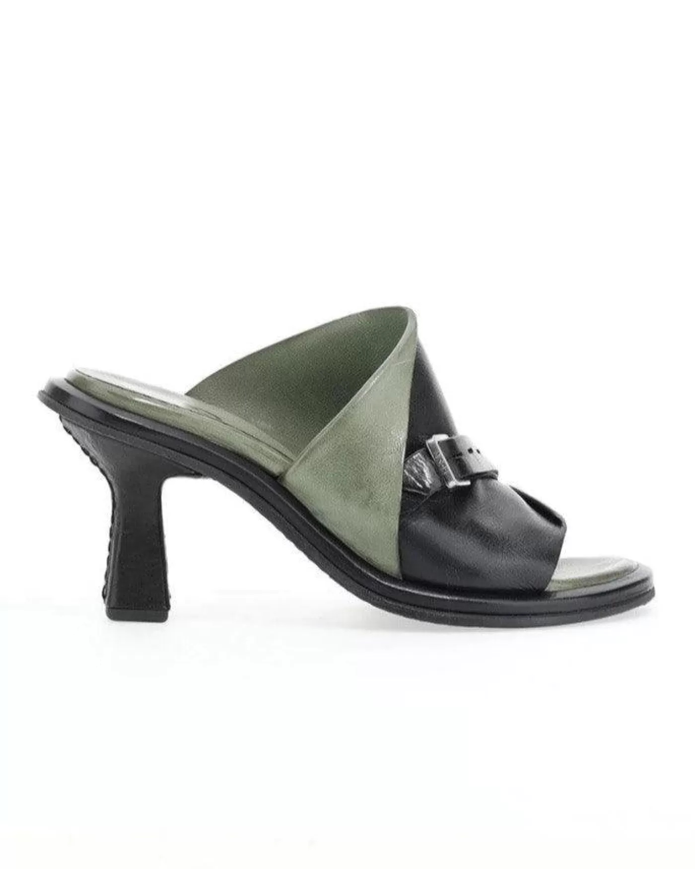 AS98 Nina Two Tone Sandals NERO/ALOE Flash Sale