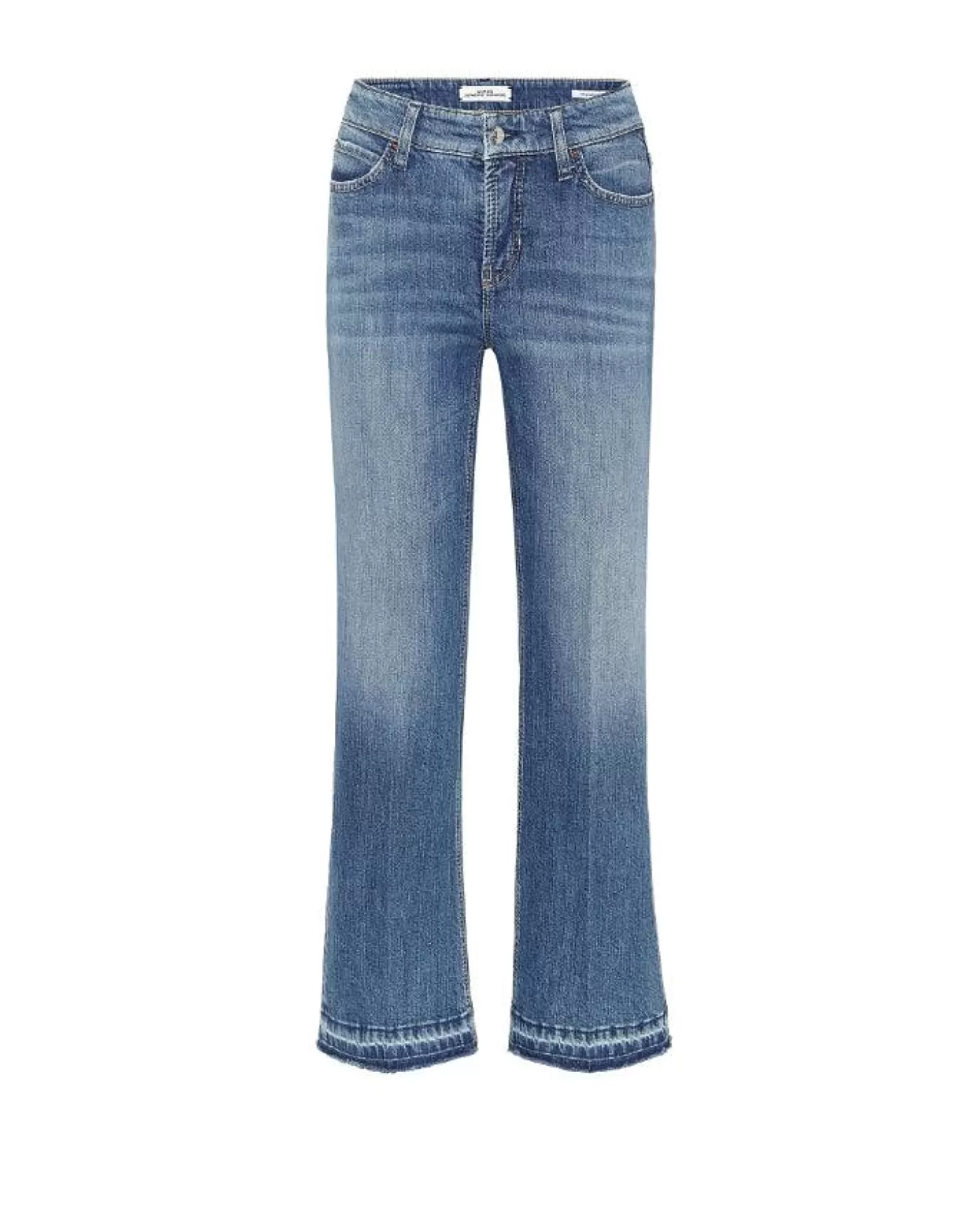 Cambio Francesca Denim Raw Hem Detail Jeans SALTYSOFTOPENHEM Discount