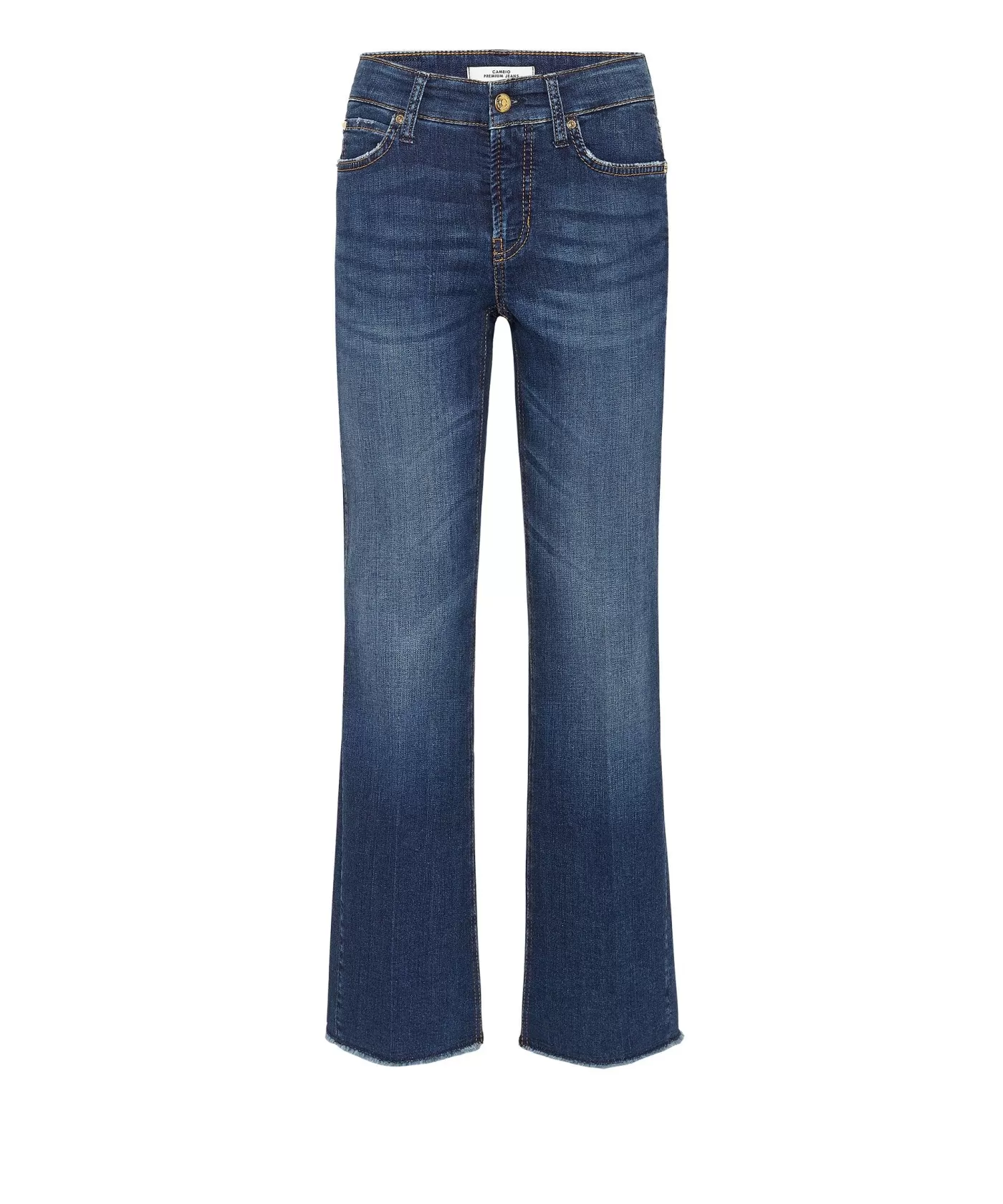 Cambio Franseca Raw Edge Ankle Jeans FEM.DARKUSEDFRINGEDHEM Hot