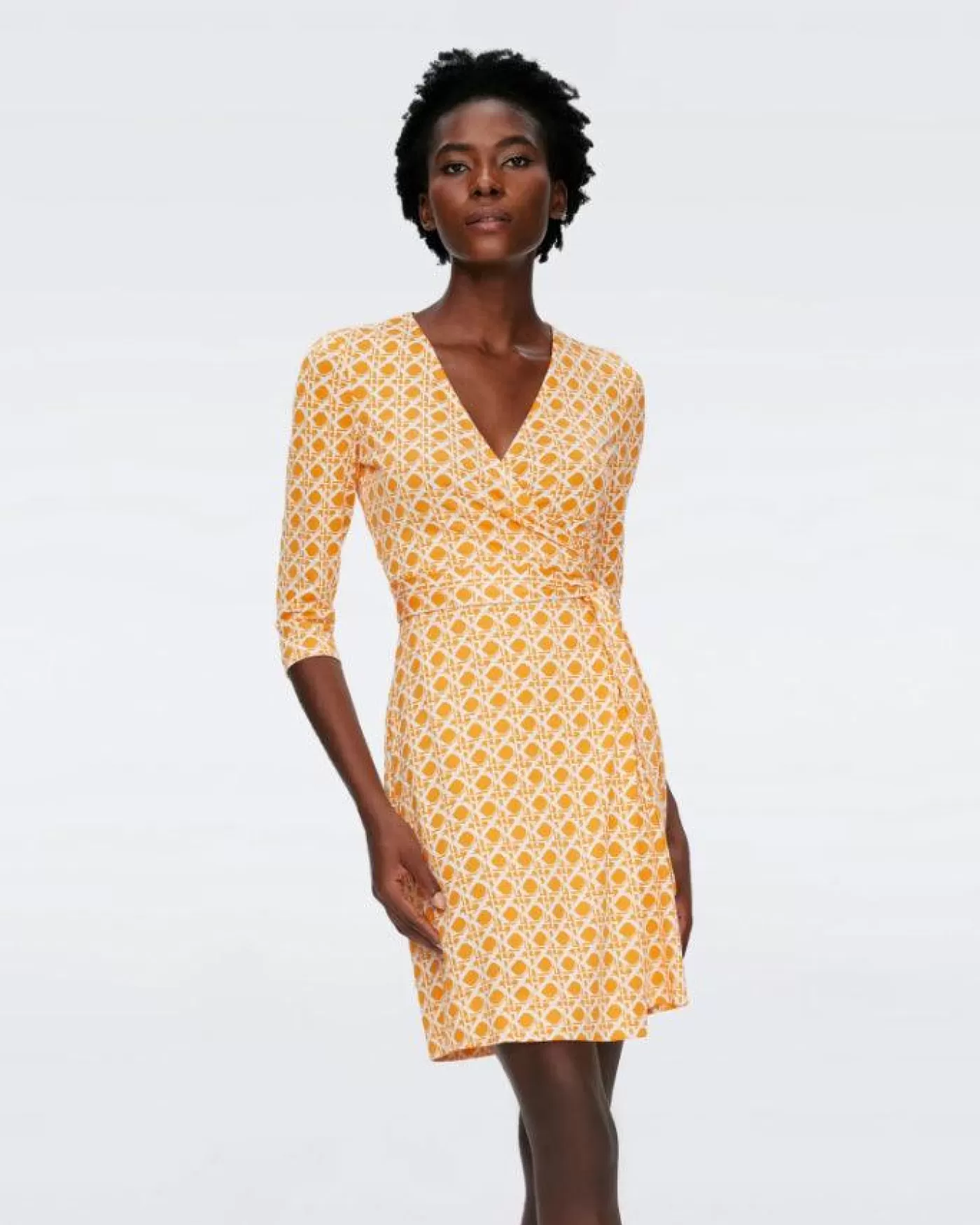 Diane Von Furstenberg Julian Two Dress VINTAGECANESMMARIGOLD Sale