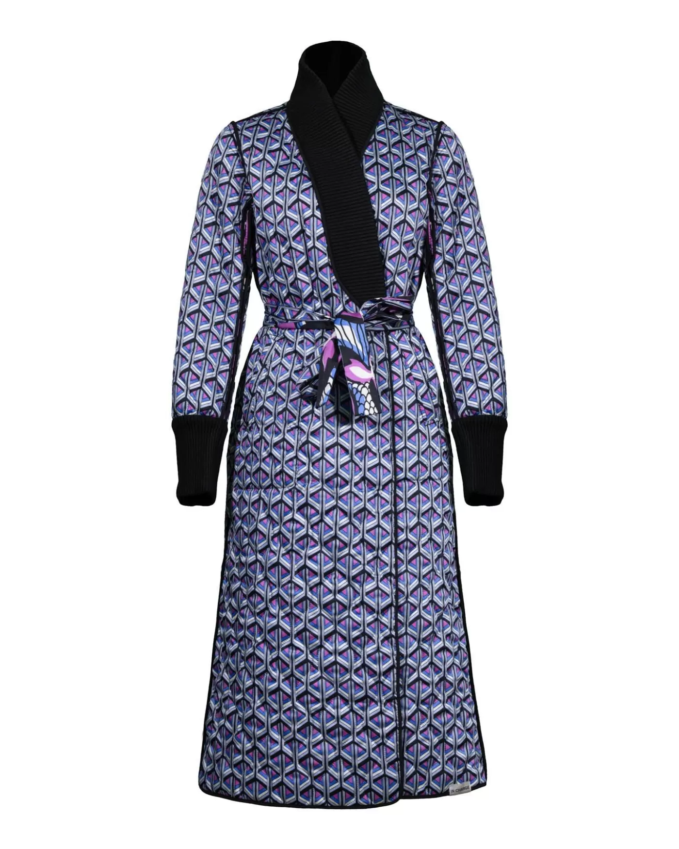 Diane Von Furstenberg Loana Reversible Coat FISHNETFRL/STADIUMGEOPURL Online