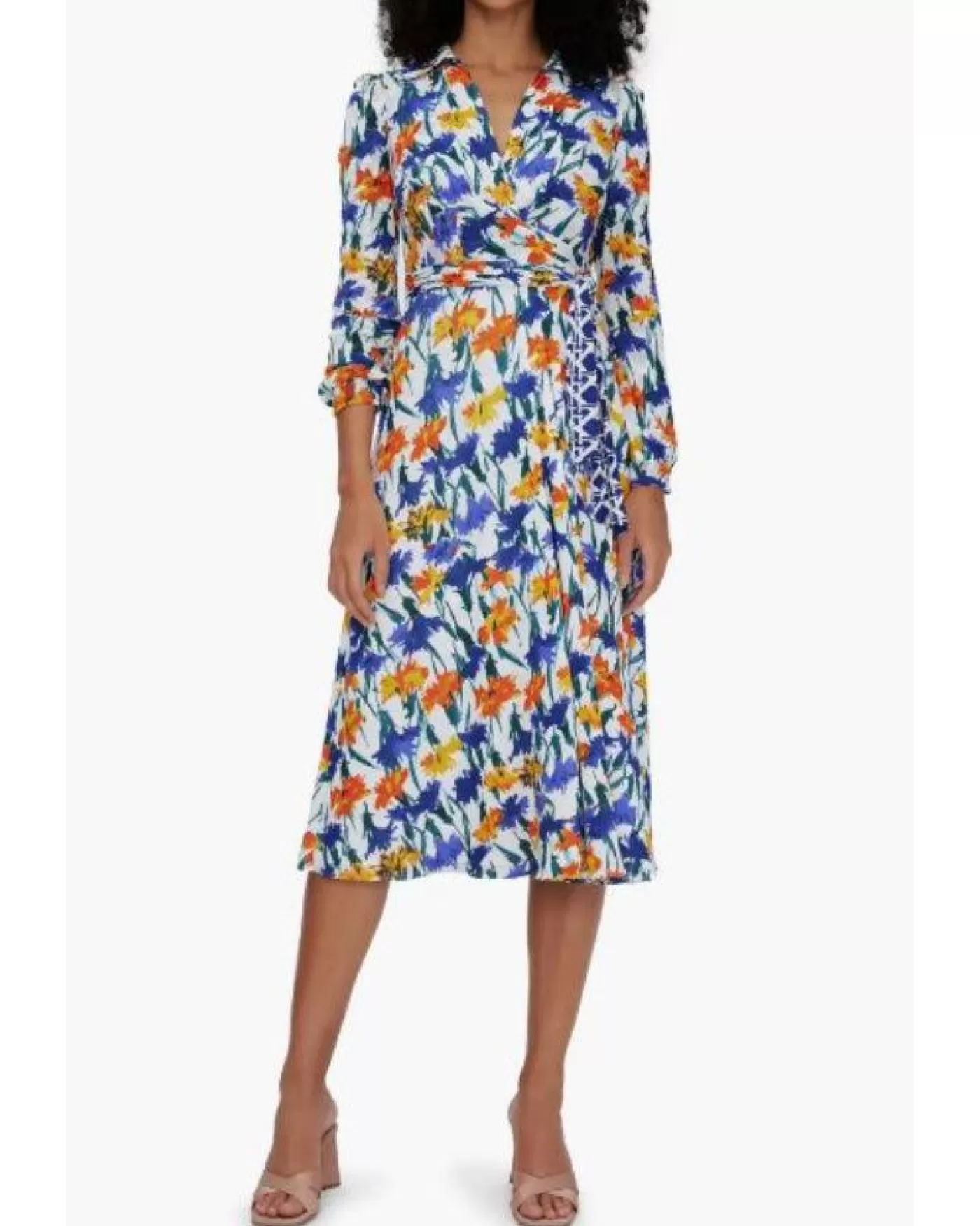 Diane Von Furstenberg Phoenix Reversible Dress DIANTHUSIVORY/VINTAGECANEMIDNIGHT Cheap