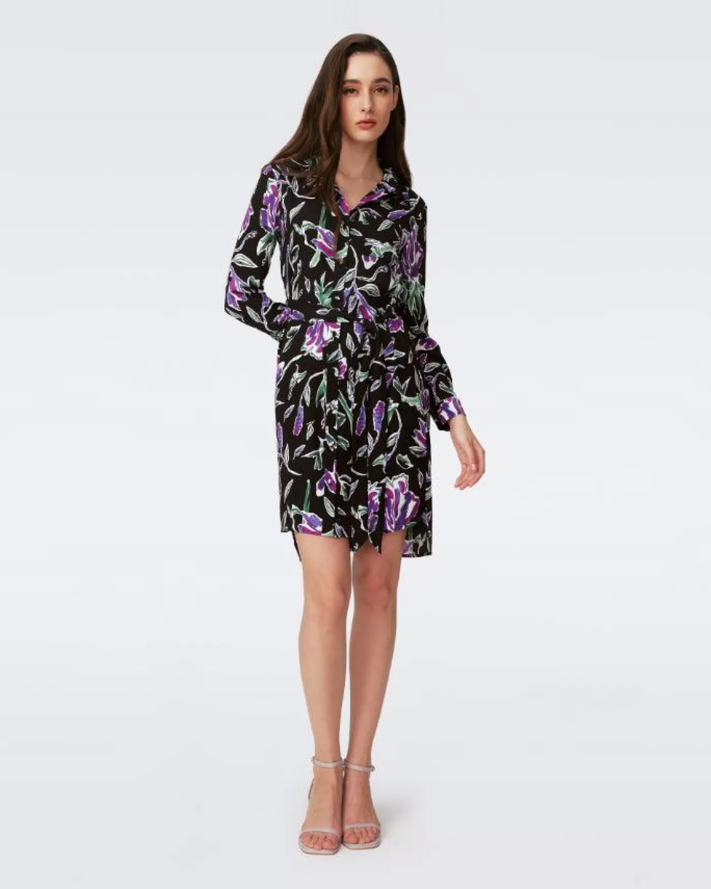 Diane Von Furstenberg Prita Dress TULIPFIELDSVIOLETLG Sale