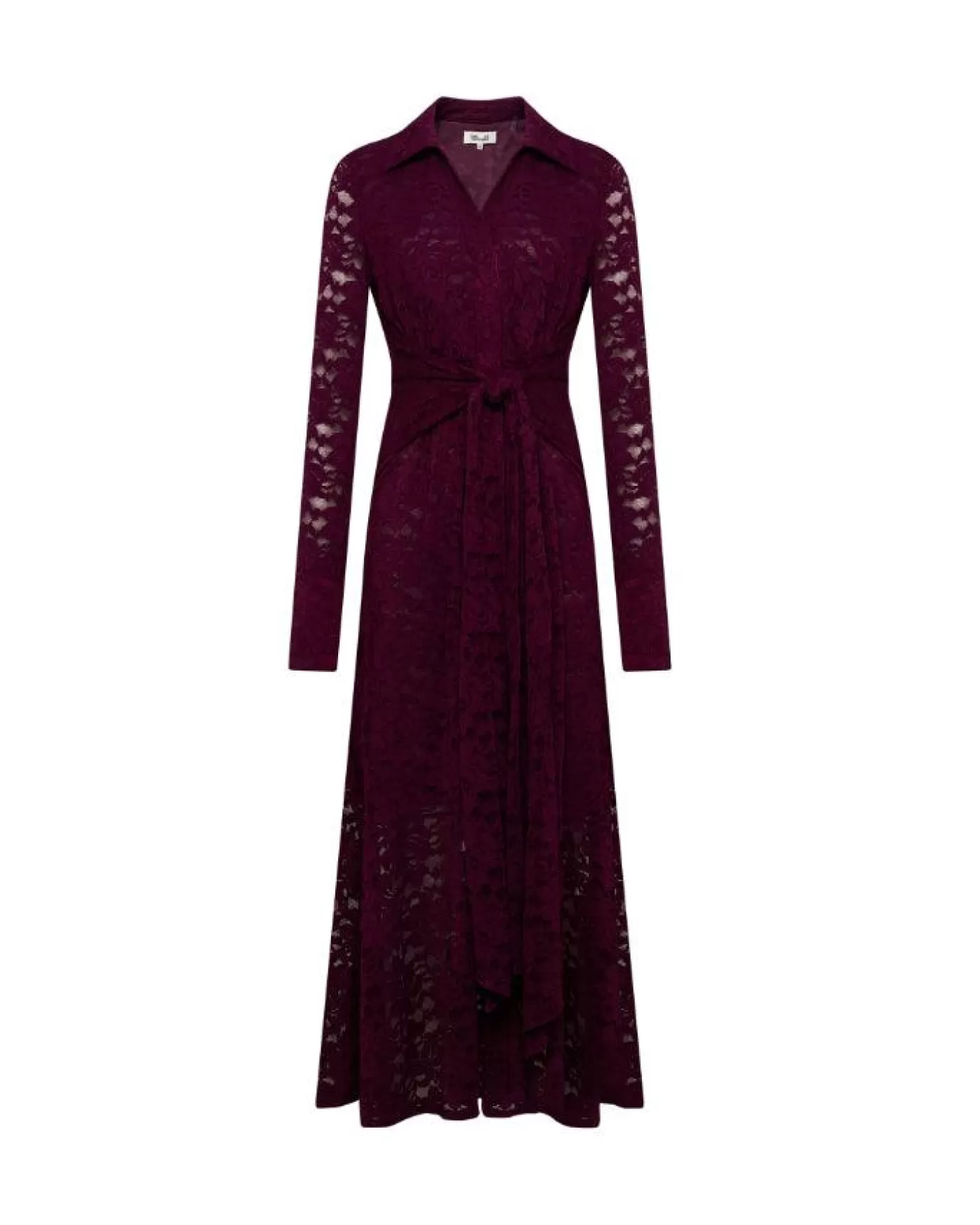 Diane Von Furstenberg Regent Lace Midi Dress VELVETPLUM Clearance