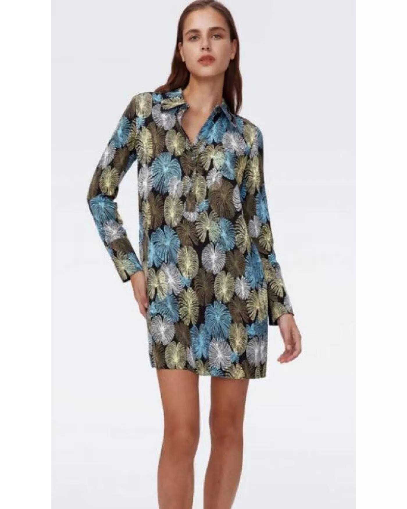 Diane Von Furstenberg Tamina Dress FIREWORKSBLACKMED Online