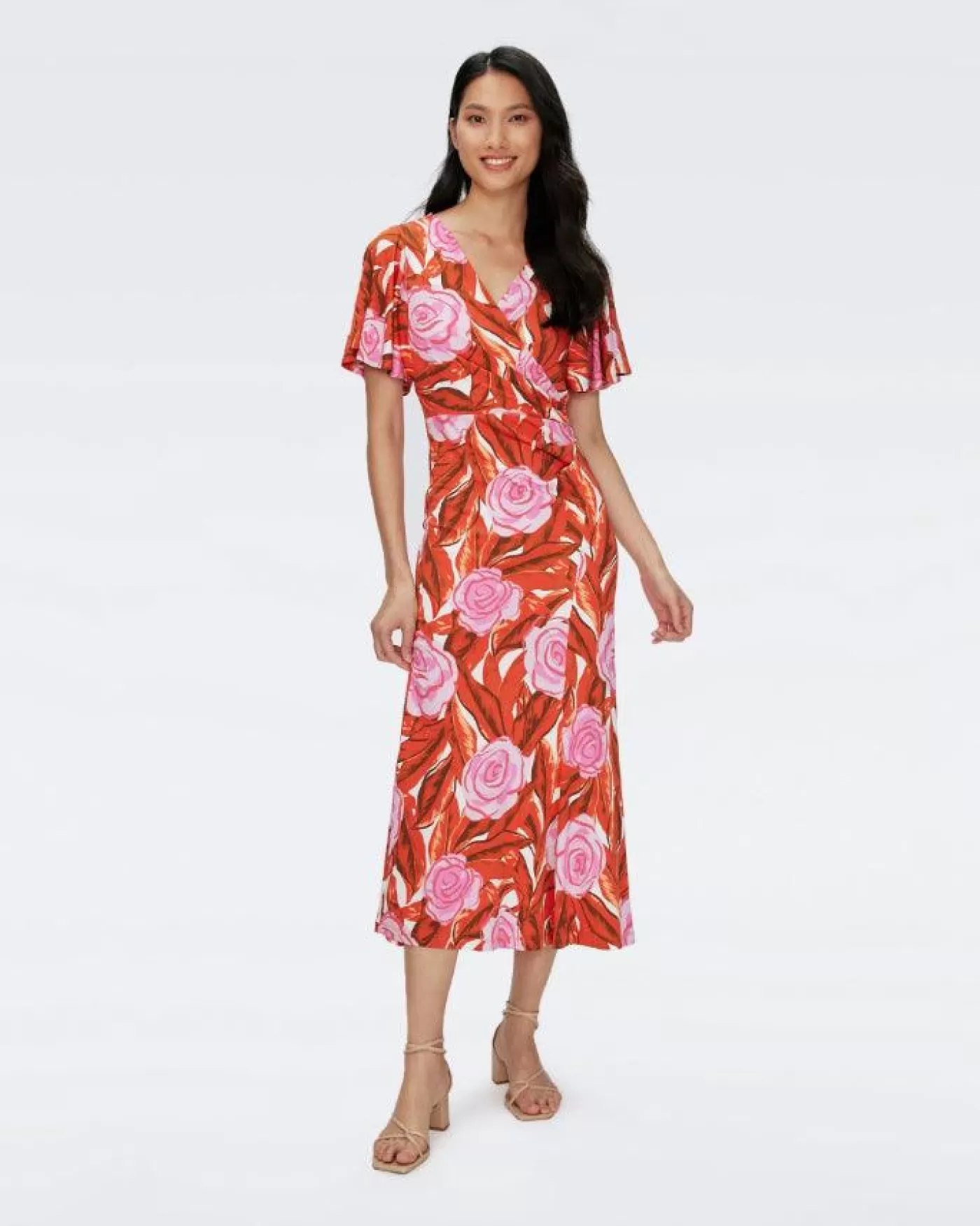 Diane Von Furstenberg Zetna Dress PALMFLORAL Outlet
