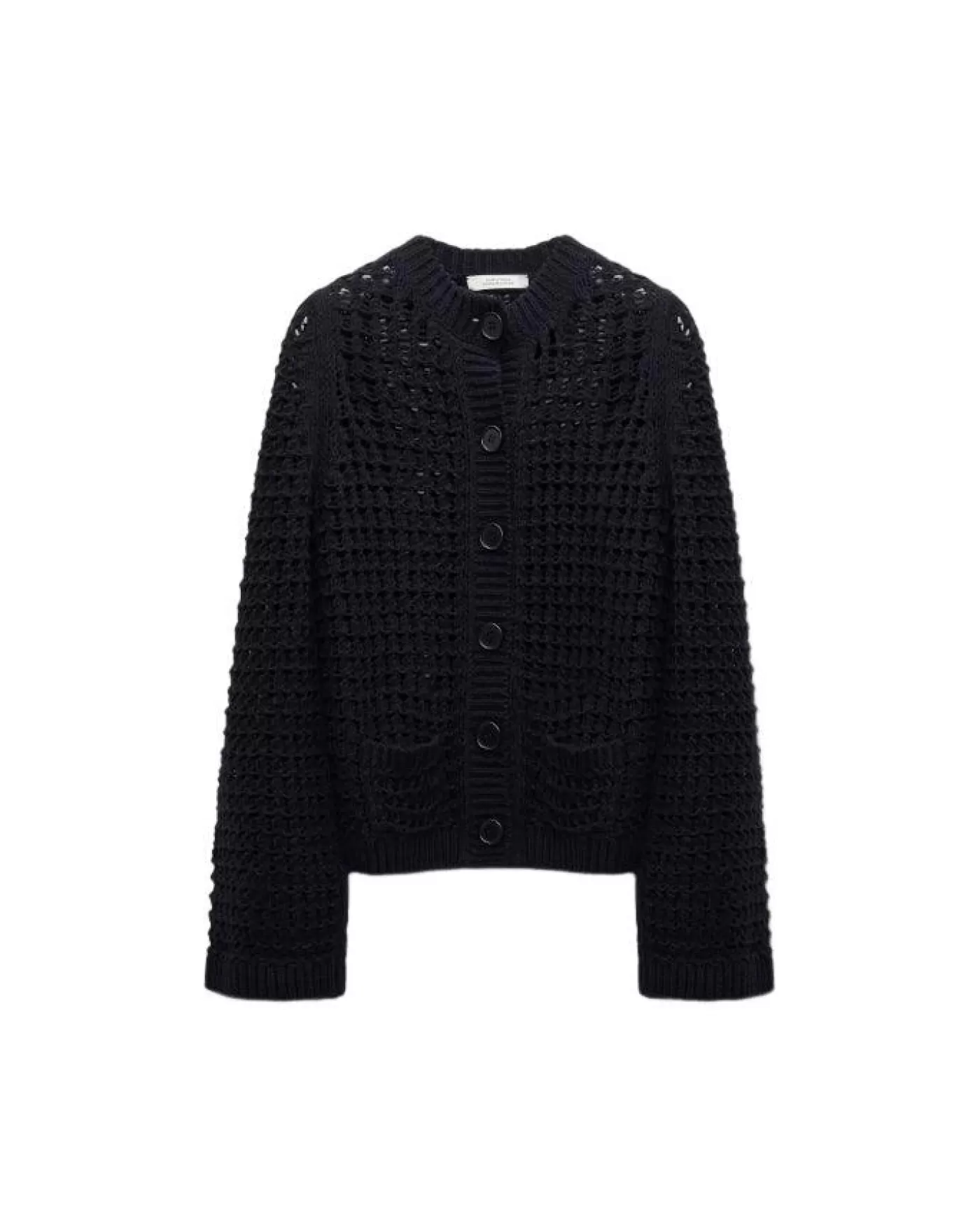 Dorothee Schumacher Sporty Crochet Cardigan PureBlack Outlet