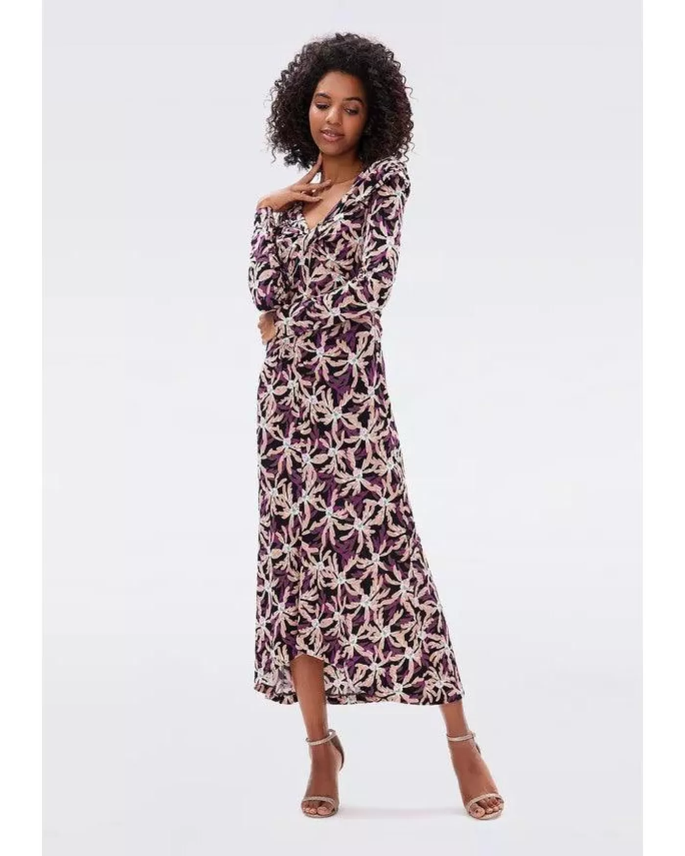 Diane Von Furstenberg DVF Sylviana Dress FALLINGLEAVESMED Cheap