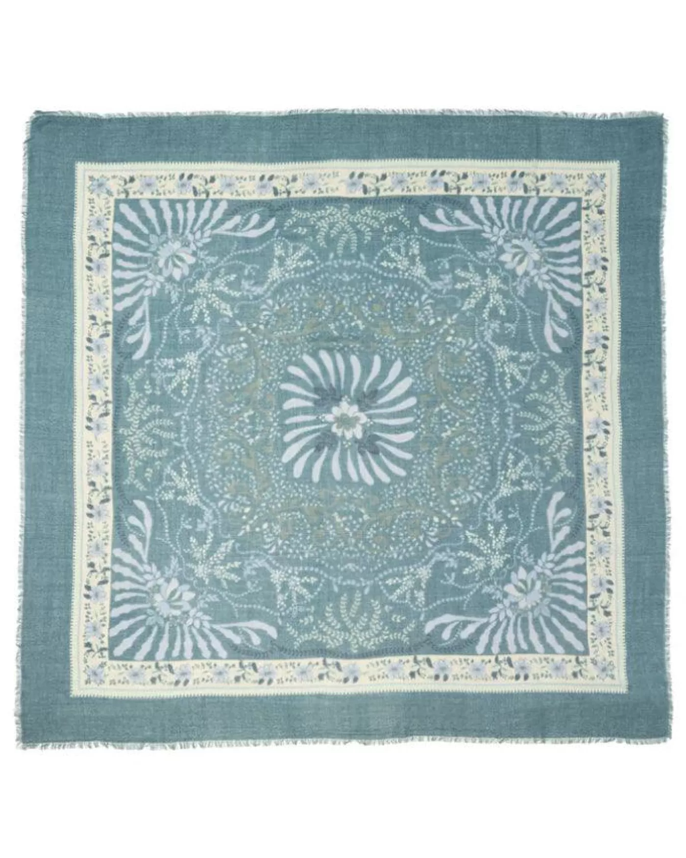 Echo Vintage Floral Charm Square Scarf New