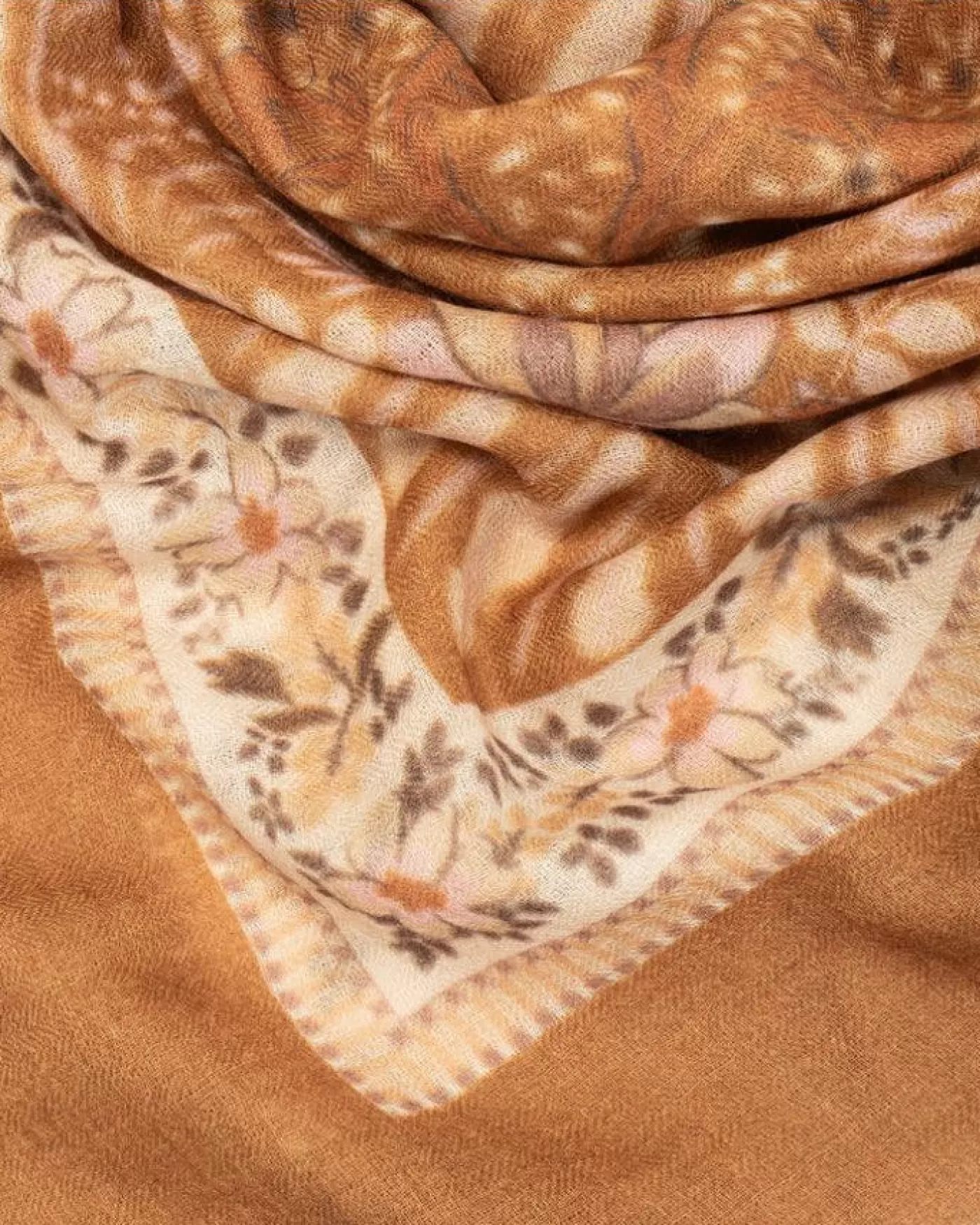Echo Vintage Floral Charm Square Scarf New