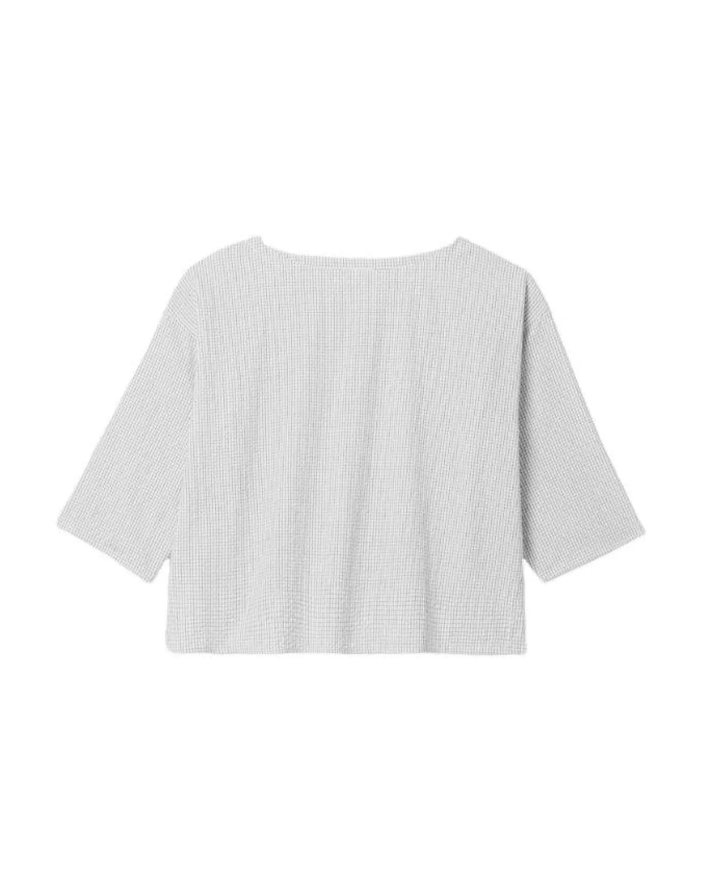 Eileen Fisher Bateau Neck 3/4 Sleeve Box Top White Shop