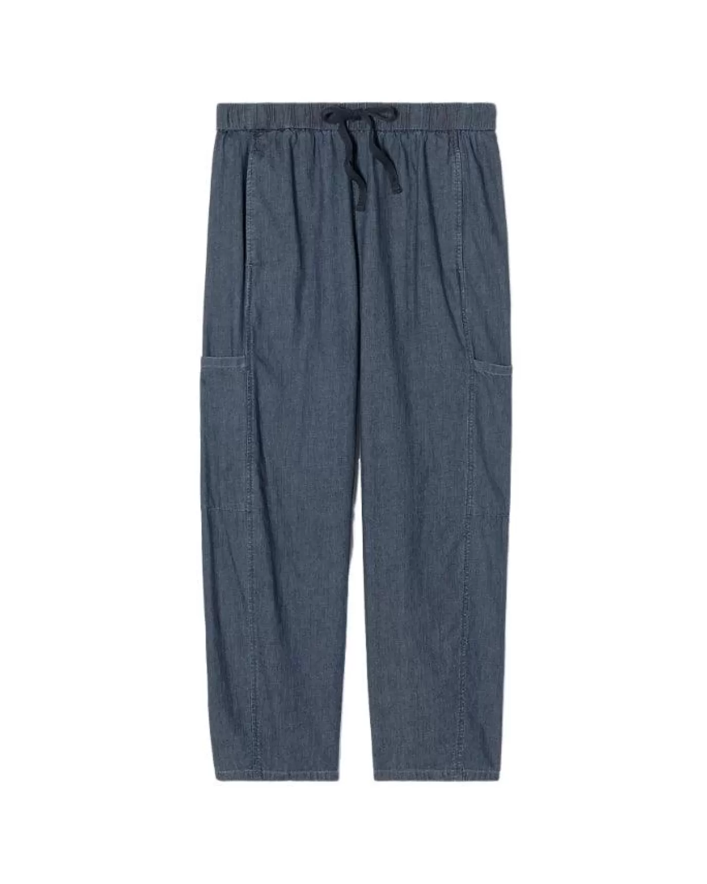 Eileen Fisher Cotton Lantern Cargo Pant Denim Discount