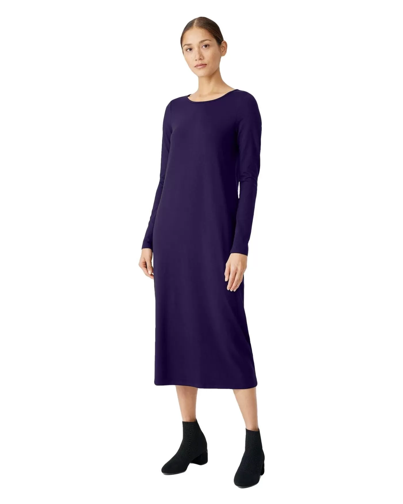 Eileen Fisher Jewel Neck Long Dress VENUS Store