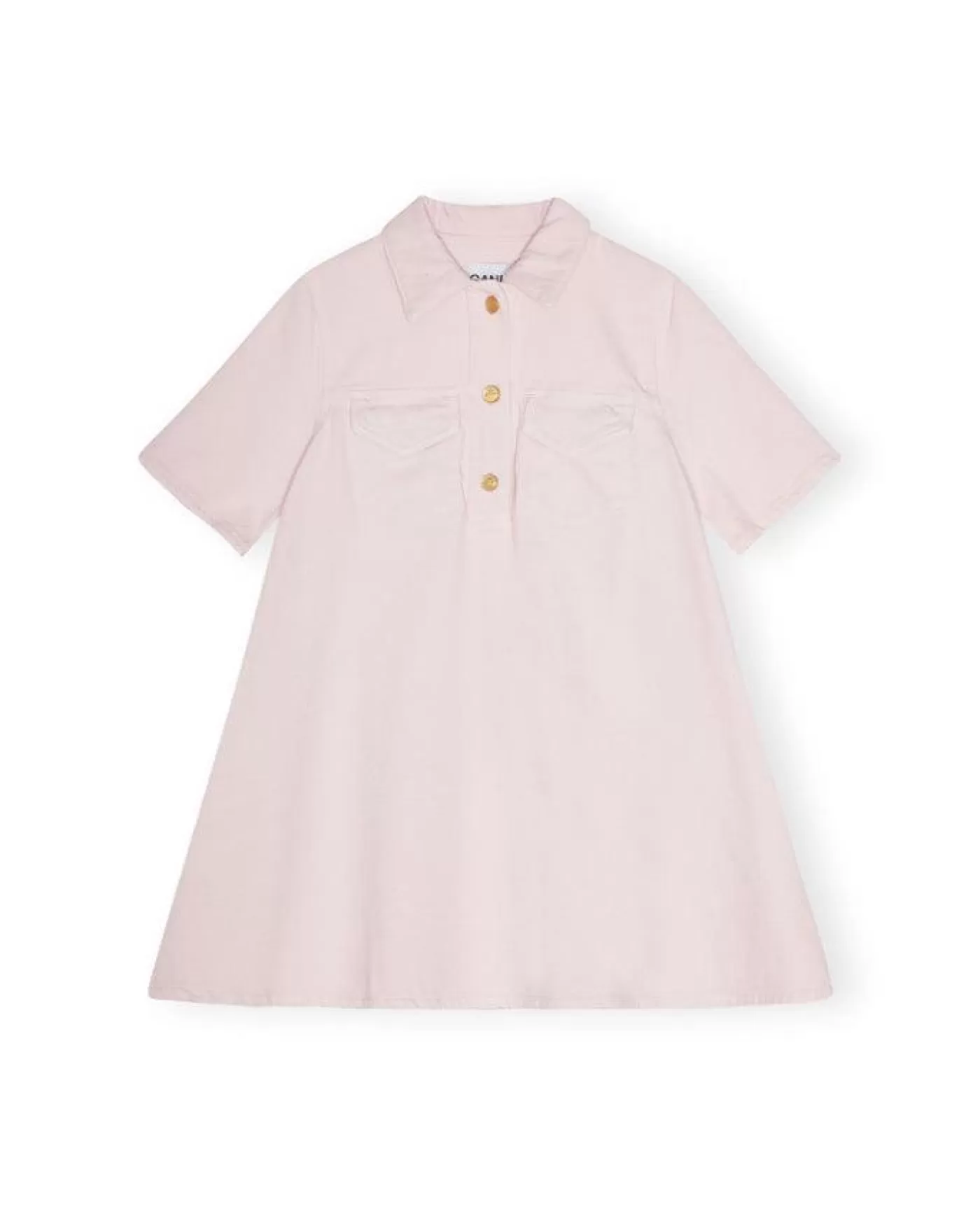 Ganni Heavy Denim Mini Dress MAUVECHALK Best Sale