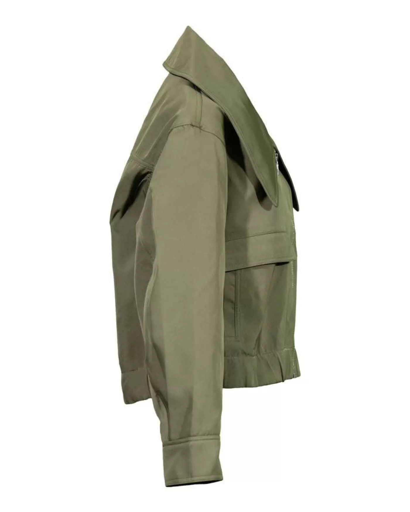 Ganni Heavy Twill Short Jacket KALAMATA Clearance