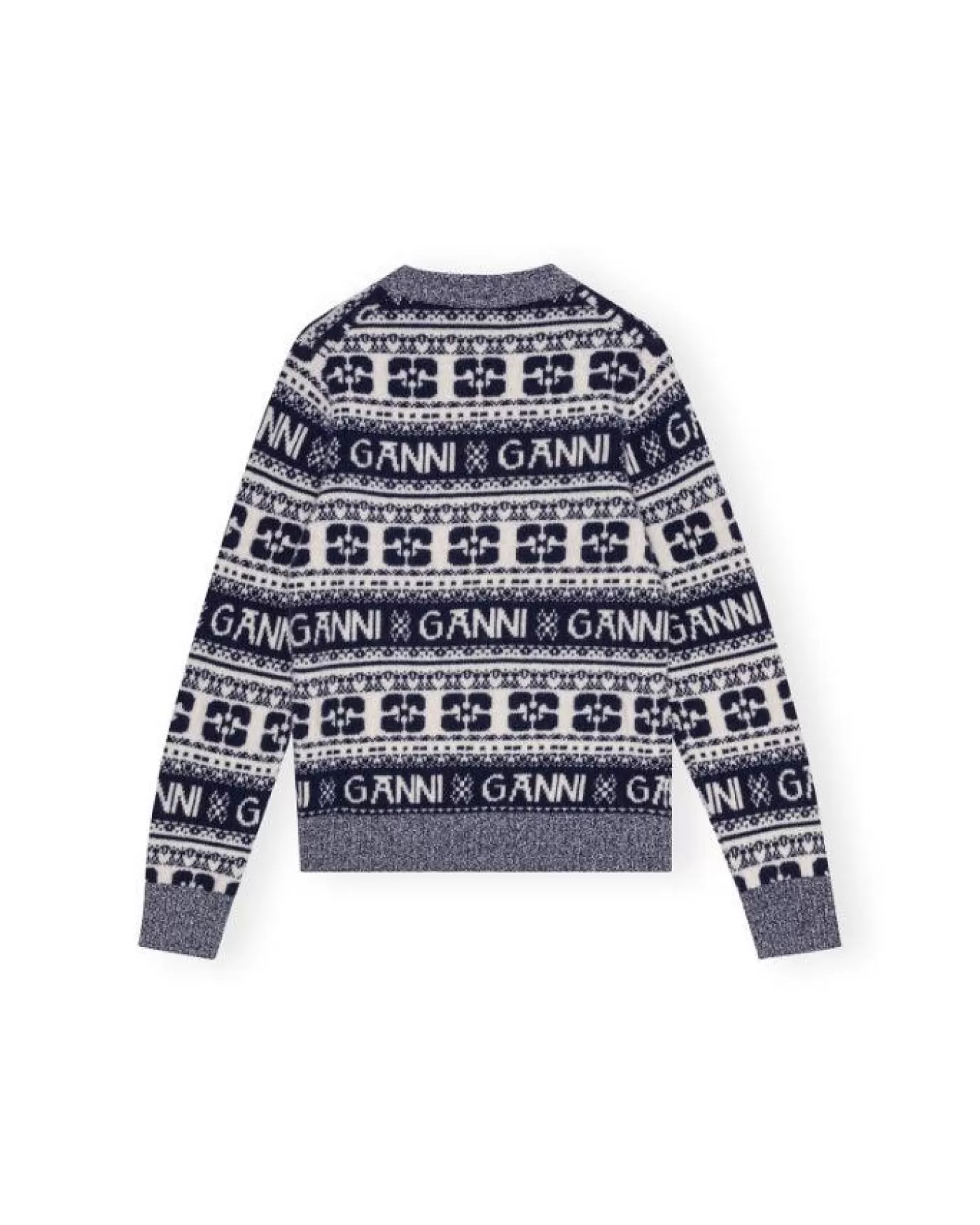 Ganni Logo Wool Mix Pullover SKYCAPTAIN Fashion