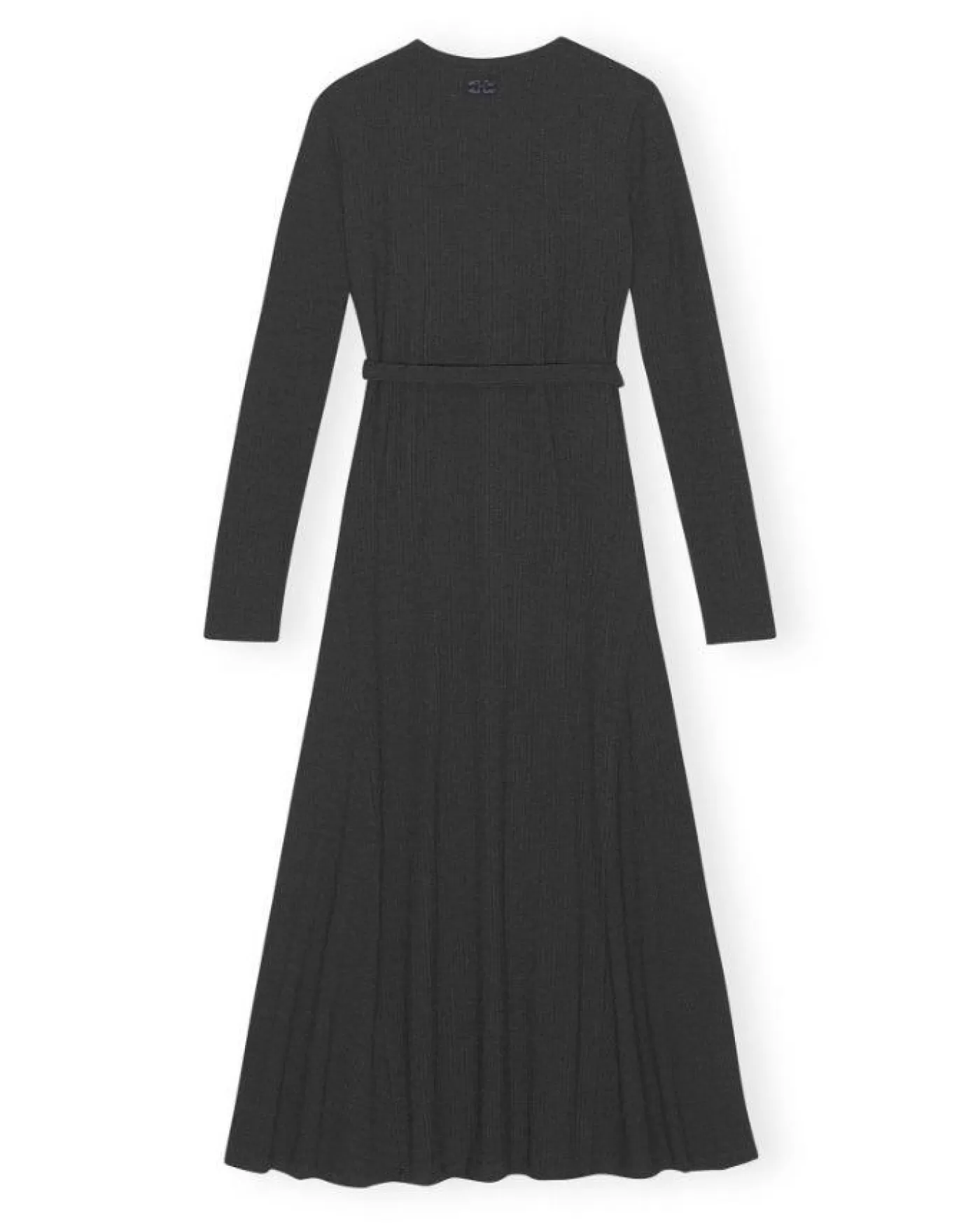 Ganni Rib Jersey Wrap Maxi Dress PALOMAMELANGE Online