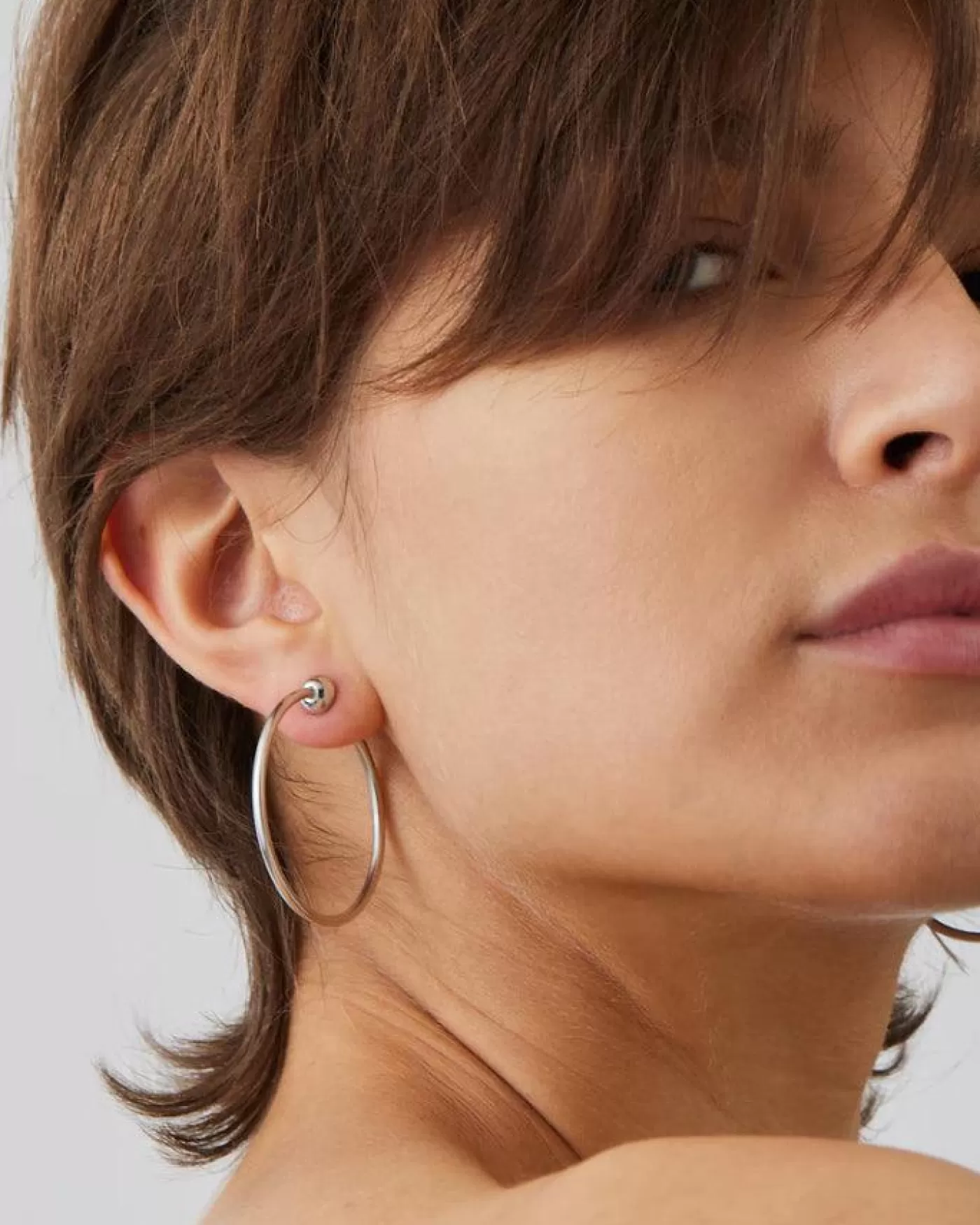 JENNY BIRD Icon Hoops Small Rhodium Rhodium/Multi Cheap