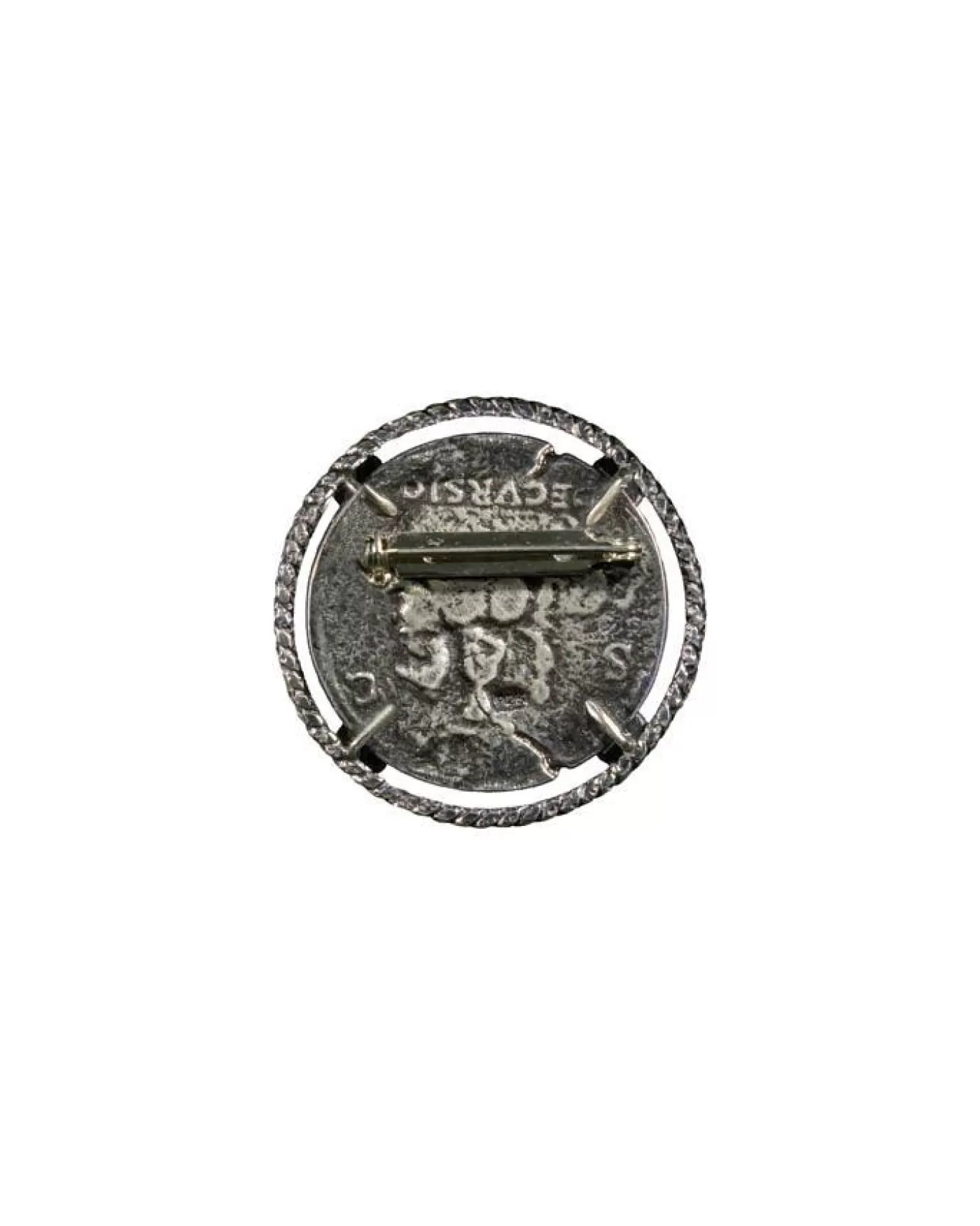 Karyn Chopik Silver Loop and Coin Pin SterlingSilver Best Sale