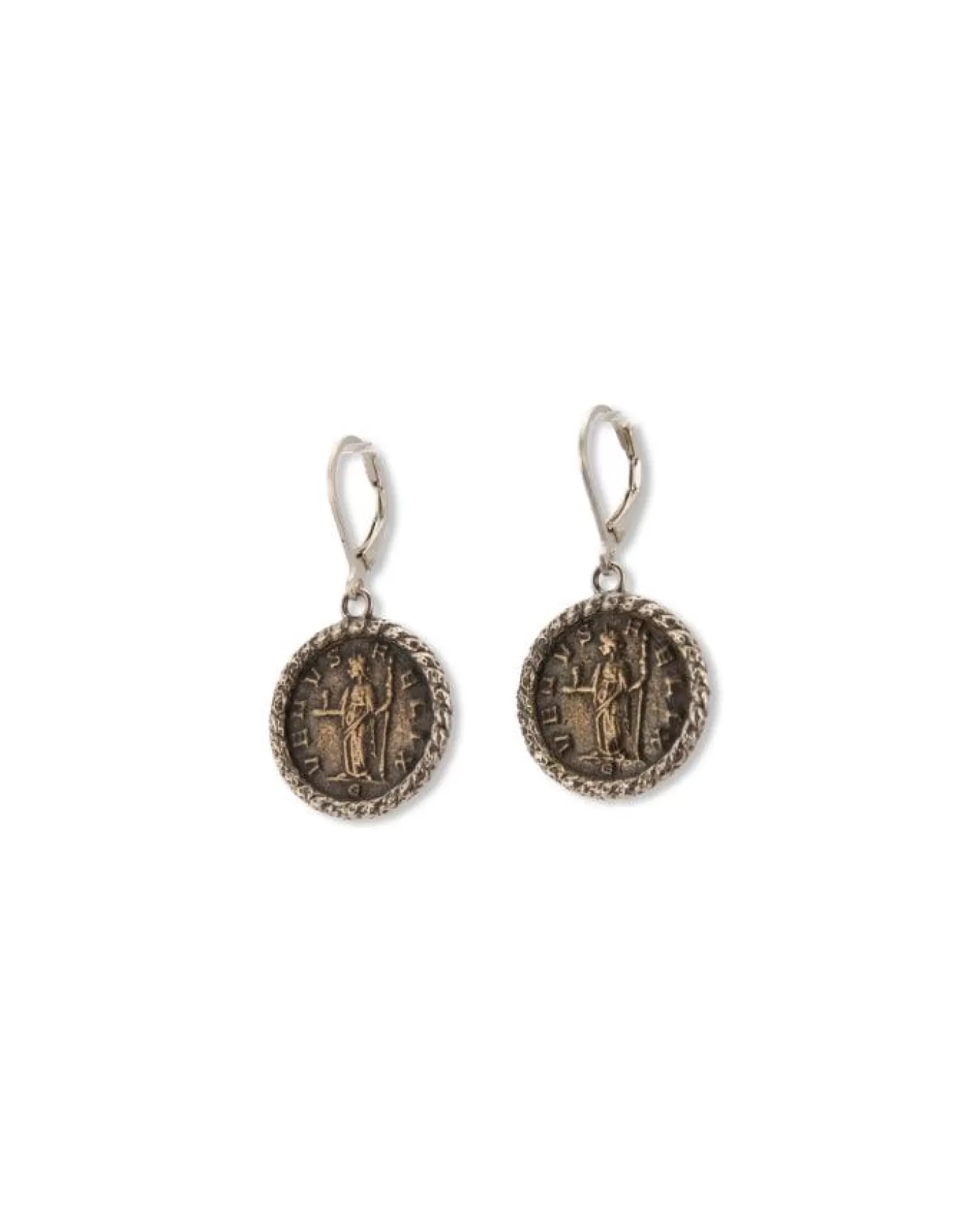 Karyn Chopik Venus Currency Earrings Bronze SILVER/BRONZE Online