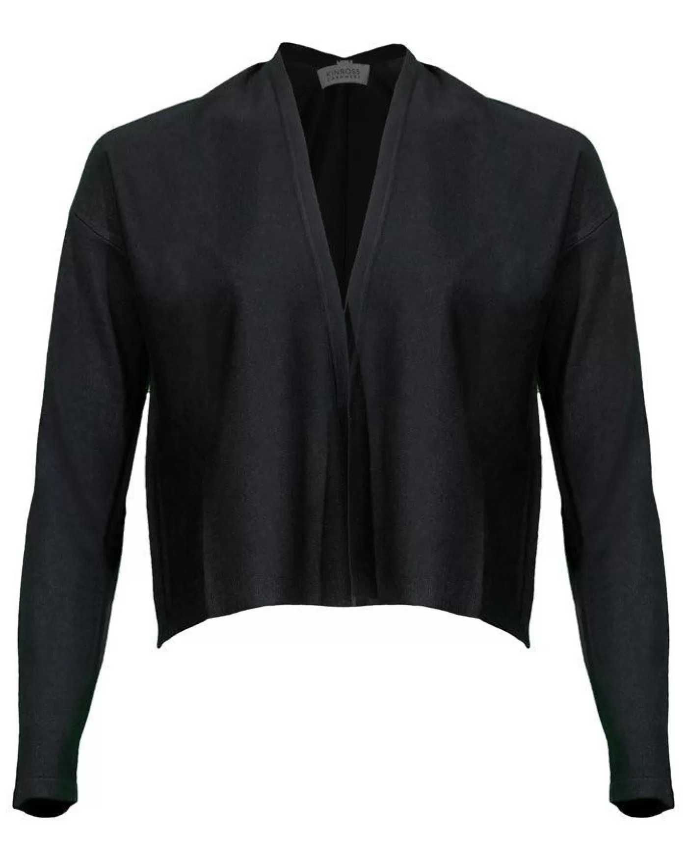 Kinross Cashmere Kinross Dress Cardigan Black Outlet