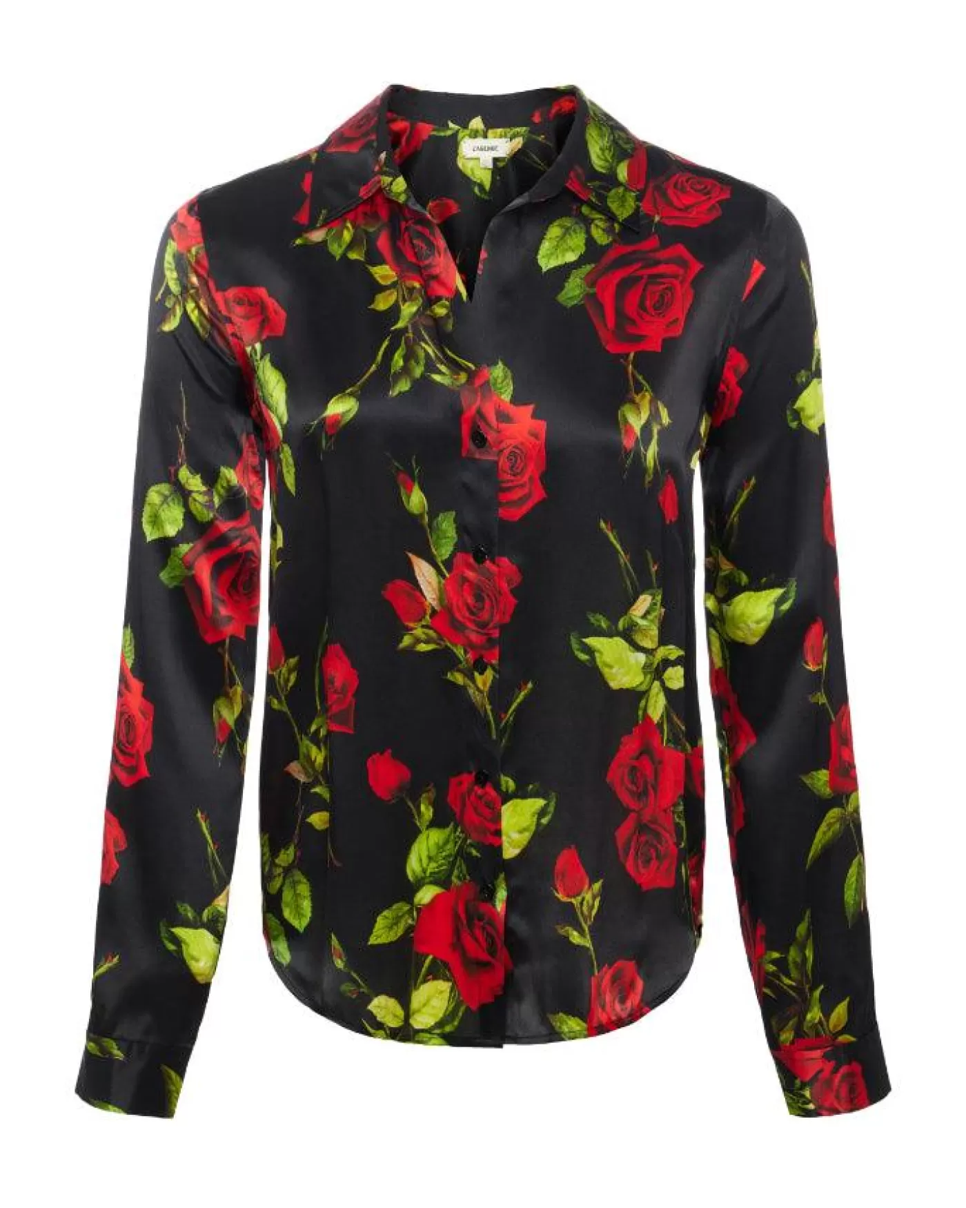 L'Agence Tyler Romantic Rose Blouse BLACKMULTIROMANTICROSE Hot
