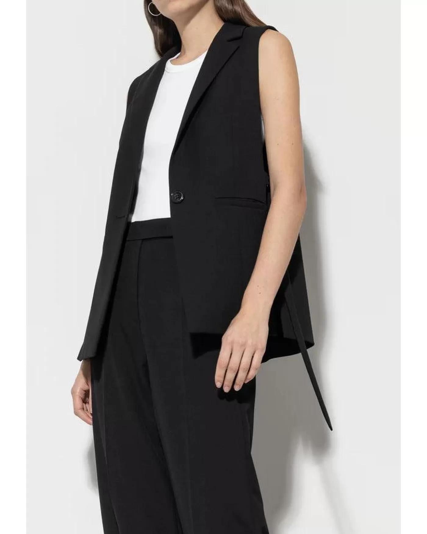 Luisa Cerano Blazer Vest Black Sale
