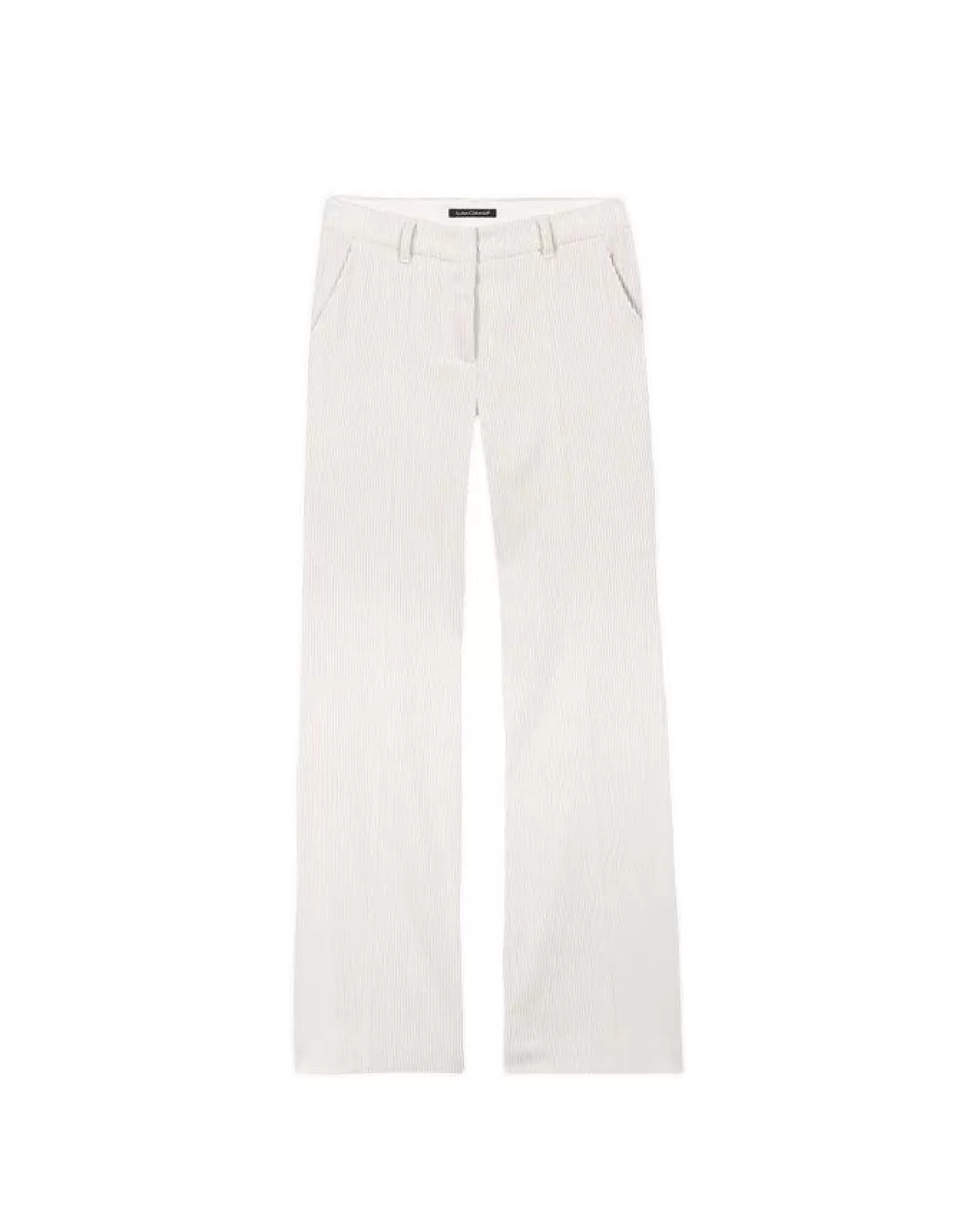 Luisa Cerano Wide Leg Cordoroy Pant EGGSHELL Best Sale
