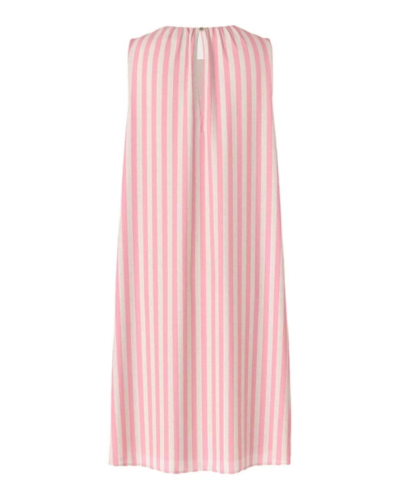 Marc Cain A-Line Vertical Stripe Dress BRIGHTTOMATO Discount