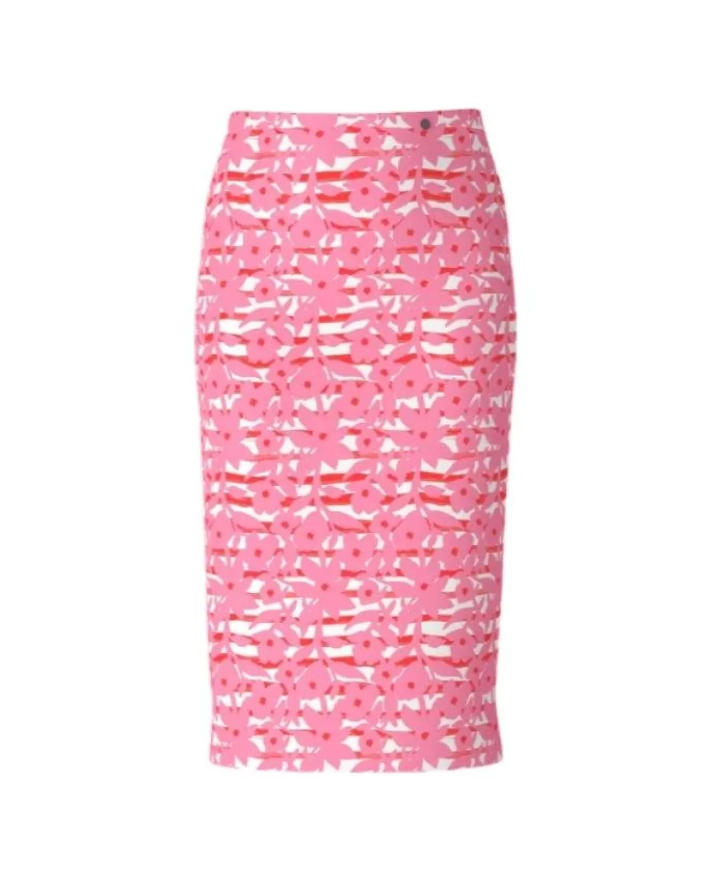 Marc Cain All Over Floral Pencil Skirt LIPGLOSS Hot