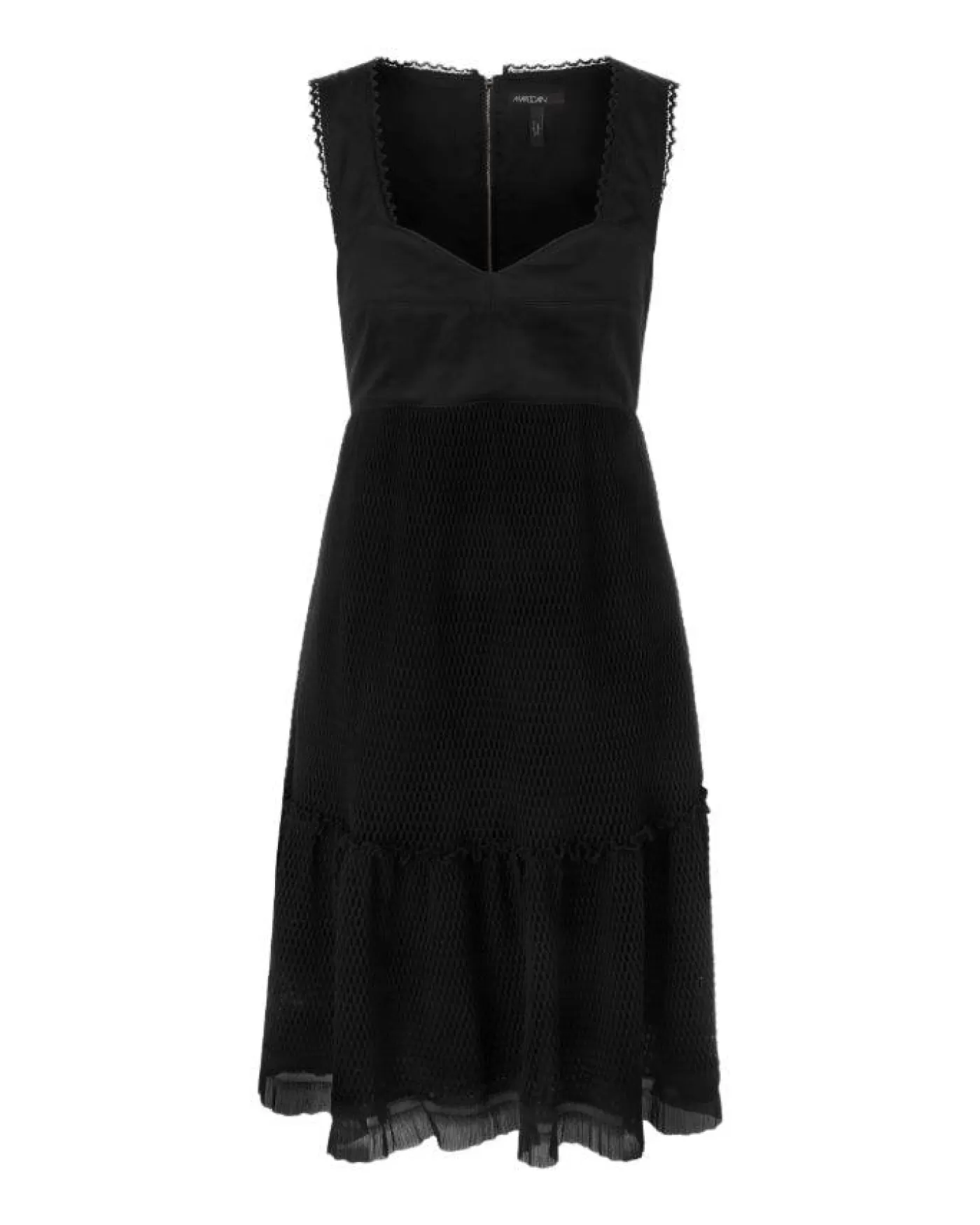 Marc Cain Bustier Dress With Mesh Skirt Black Fashion