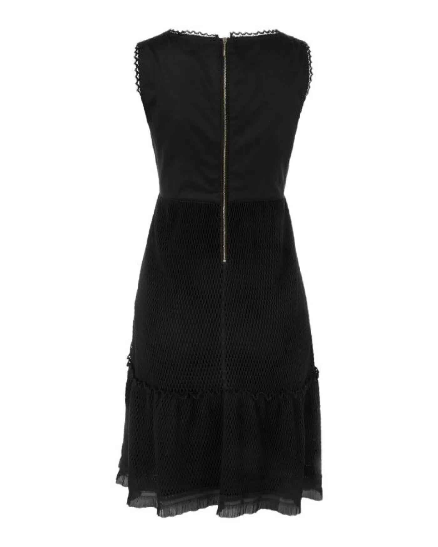 Marc Cain Bustier Dress With Mesh Skirt Black Fashion