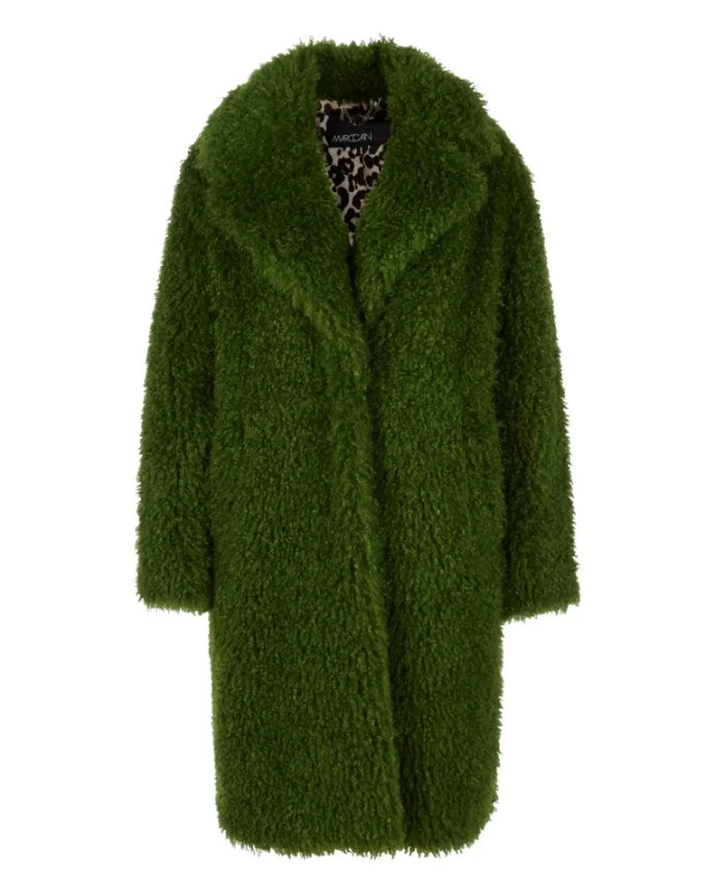 Marc Cain Curly Fun Faux Fur Coat ORIENTGREEN Sale