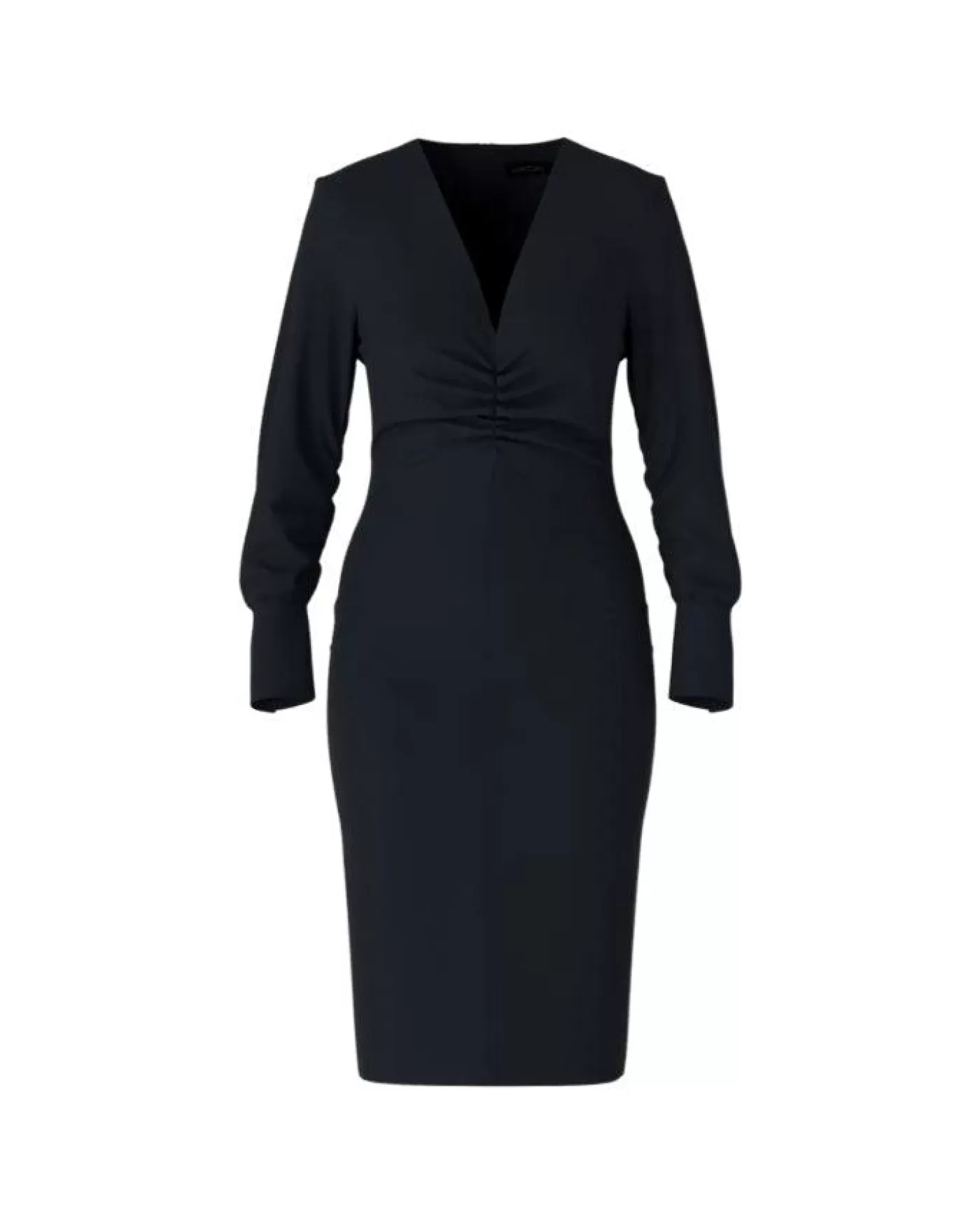 Marc Cain Deep V Dress MidnightBlue Best Sale