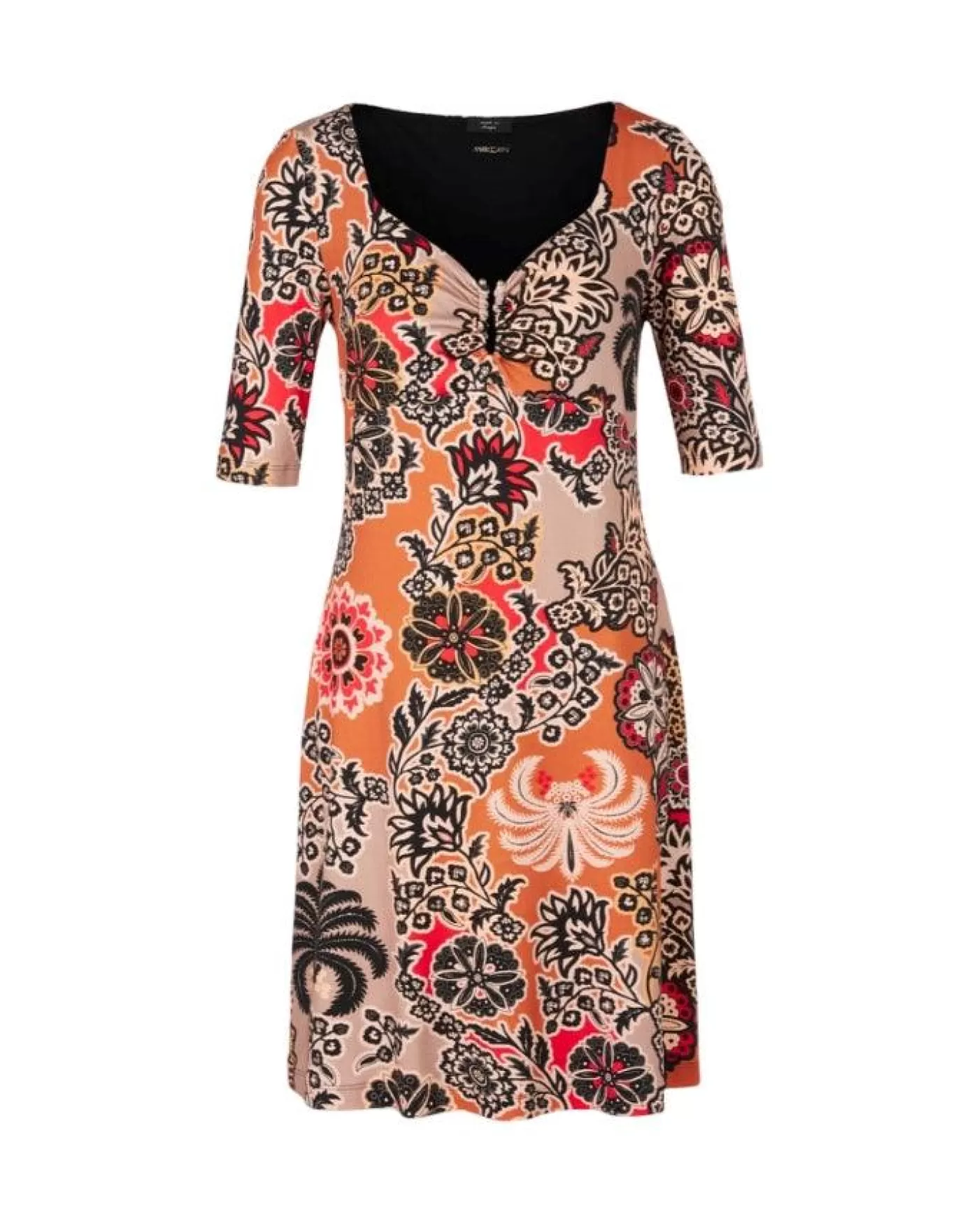 Marc Cain Empire Line Short Dress BRIGHTOCHRE Hot