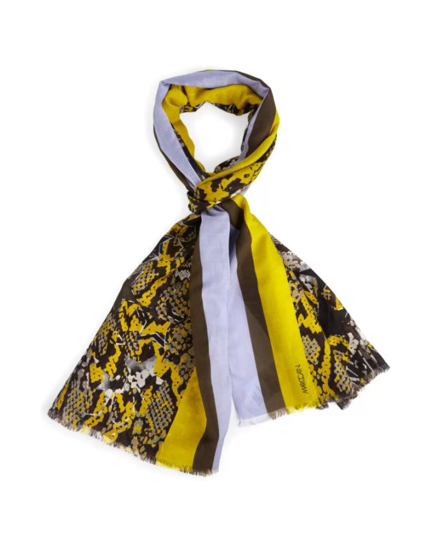 Marc Cain Snakeskin Print Scarf CORN Best Sale