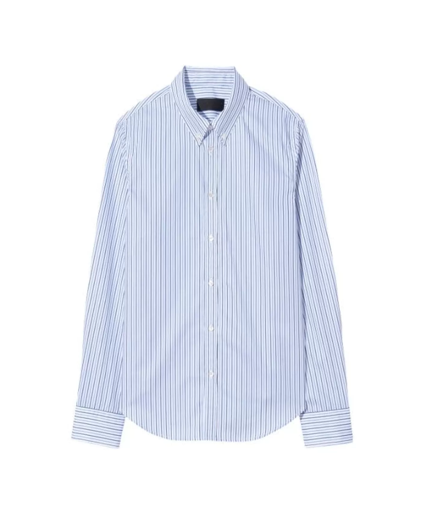 Nili Lotan Dyllan Shrunken Stripe Shirt BLUESTRIPE Flash Sale