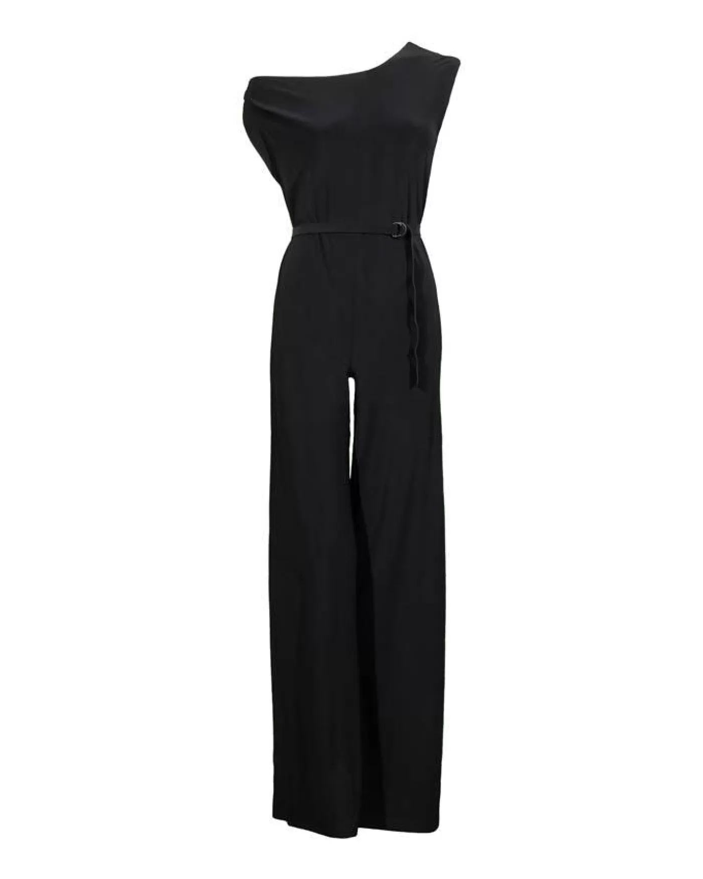 Norma Kamali Sleeveless Drop Shoulder Jumpsuit Black Store