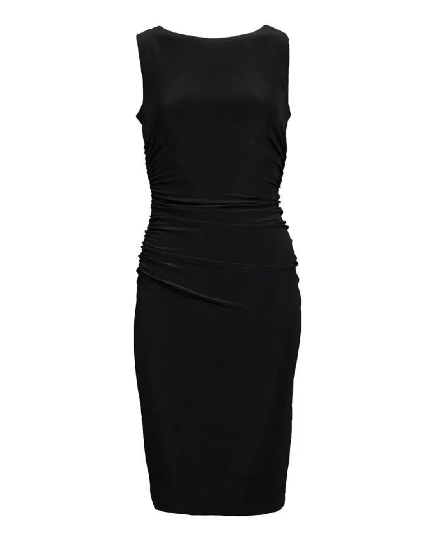 Norma Kamali Sleeveless Shirred Waist Dress Black Cheap