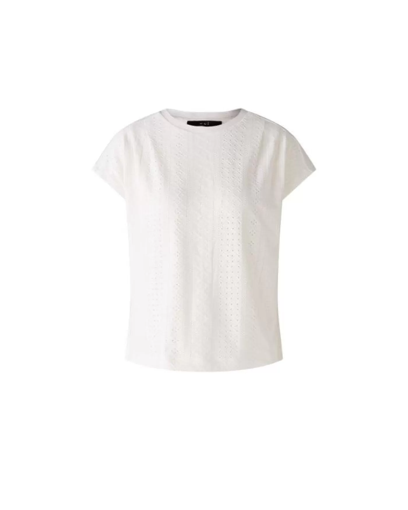 OUI Eyelet Cap Sleeve Tee OPTICWHITE Online