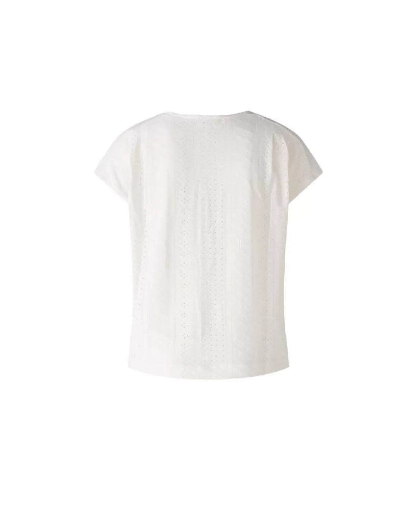 OUI Eyelet Cap Sleeve Tee OPTICWHITE Online
