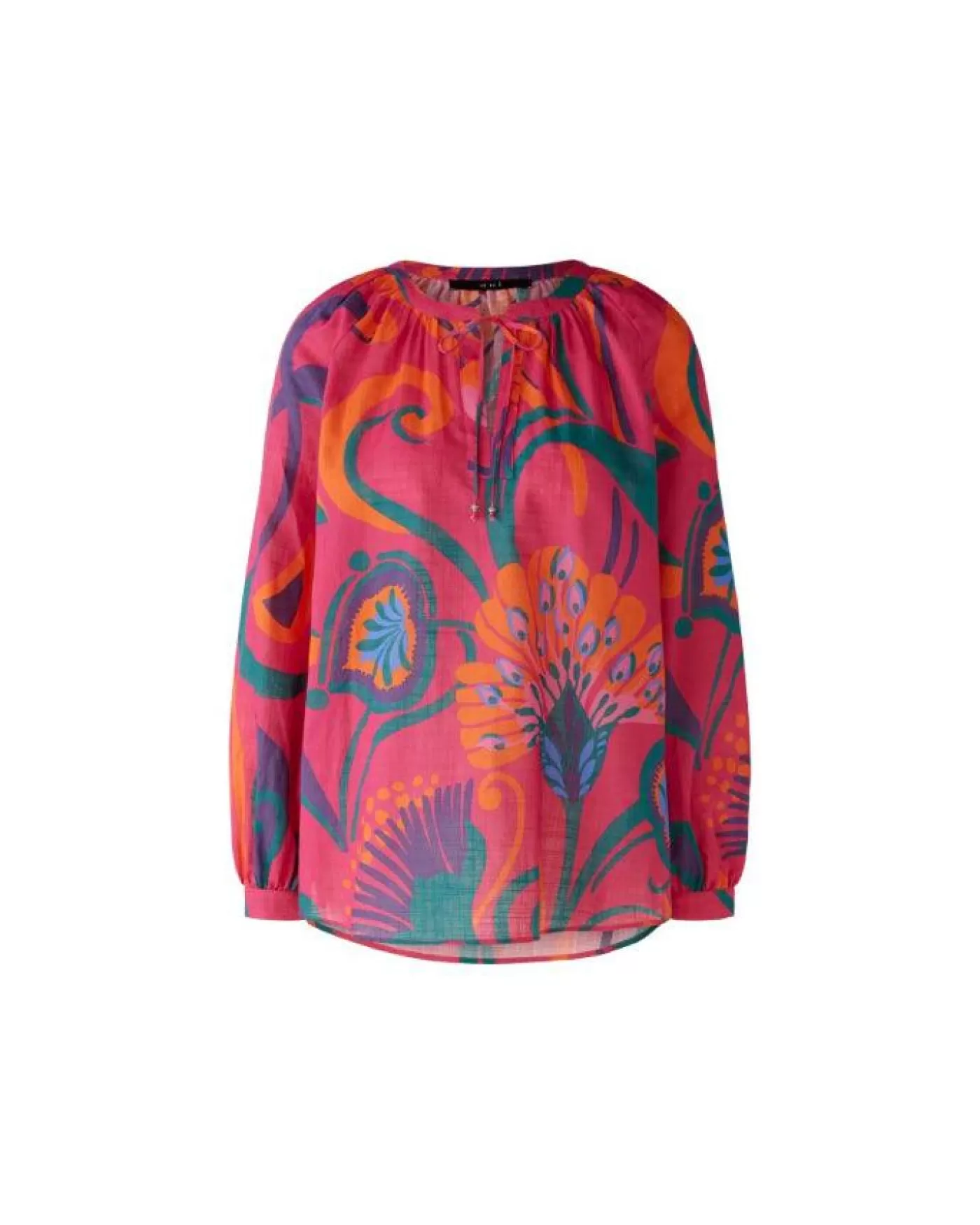 OUI Floral Cotton Blouse PINKORANGE Cheap