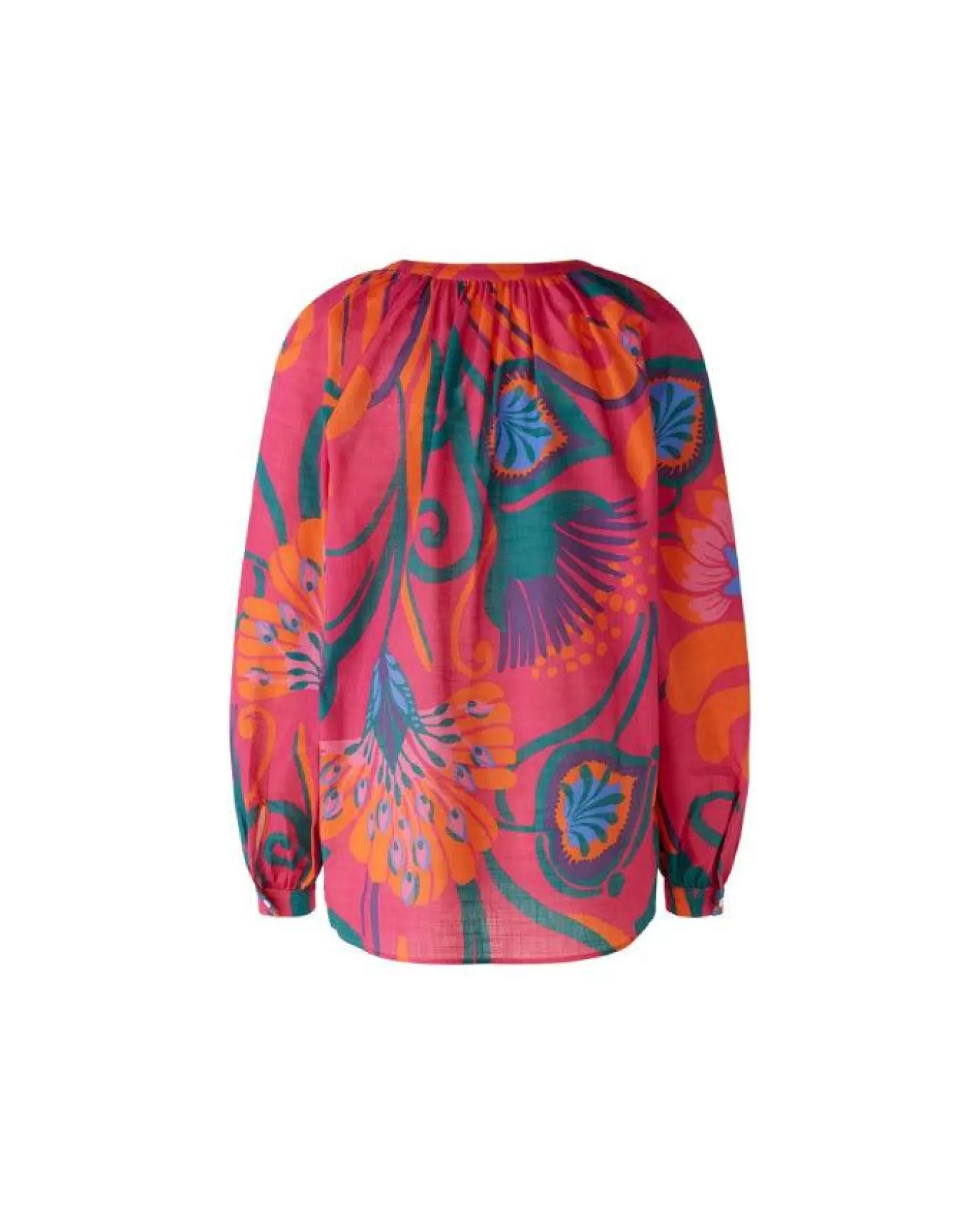 OUI Floral Cotton Blouse PINKORANGE Cheap
