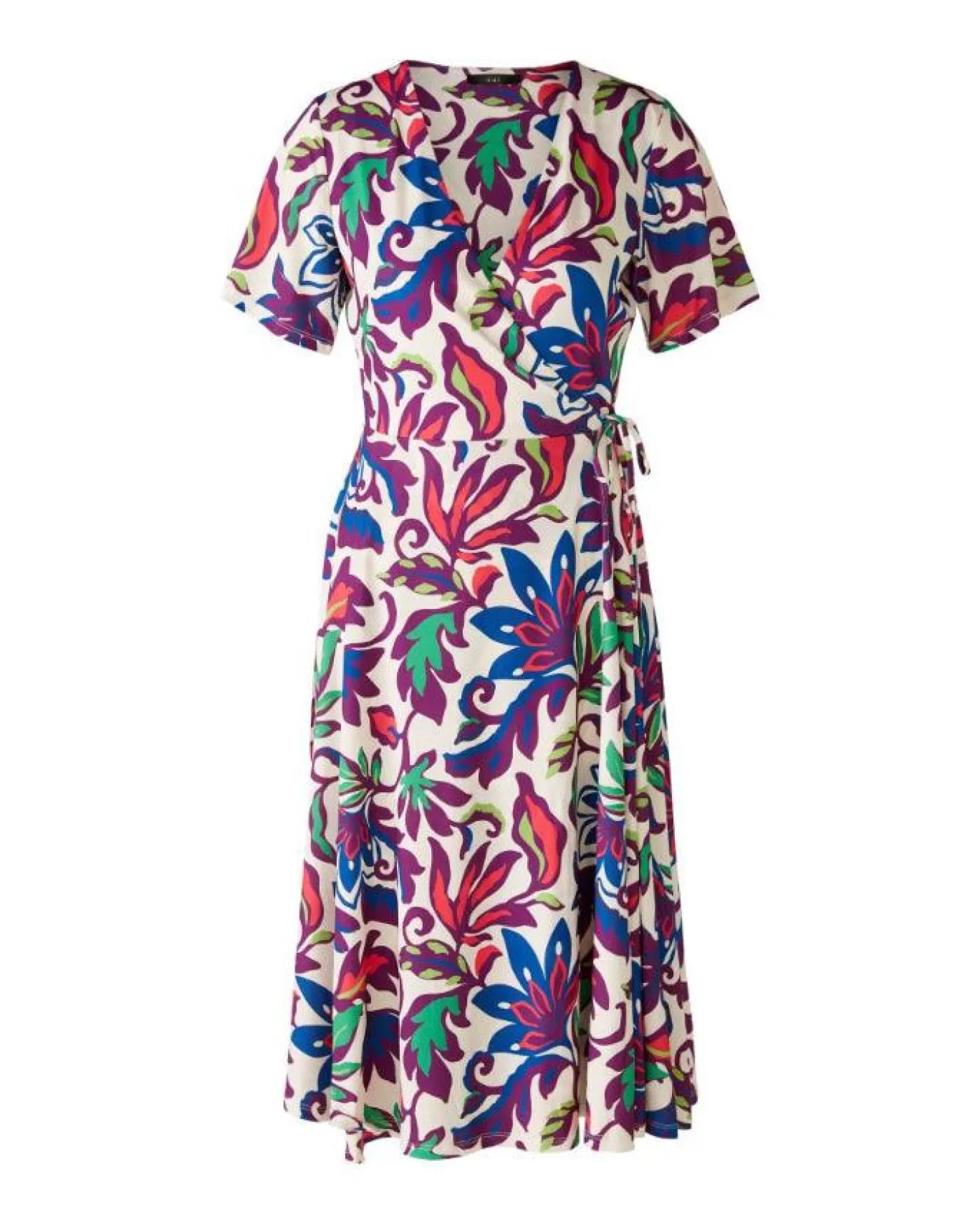 OUI Floral Wrap Style Dress WHITEVIOLET Cheap