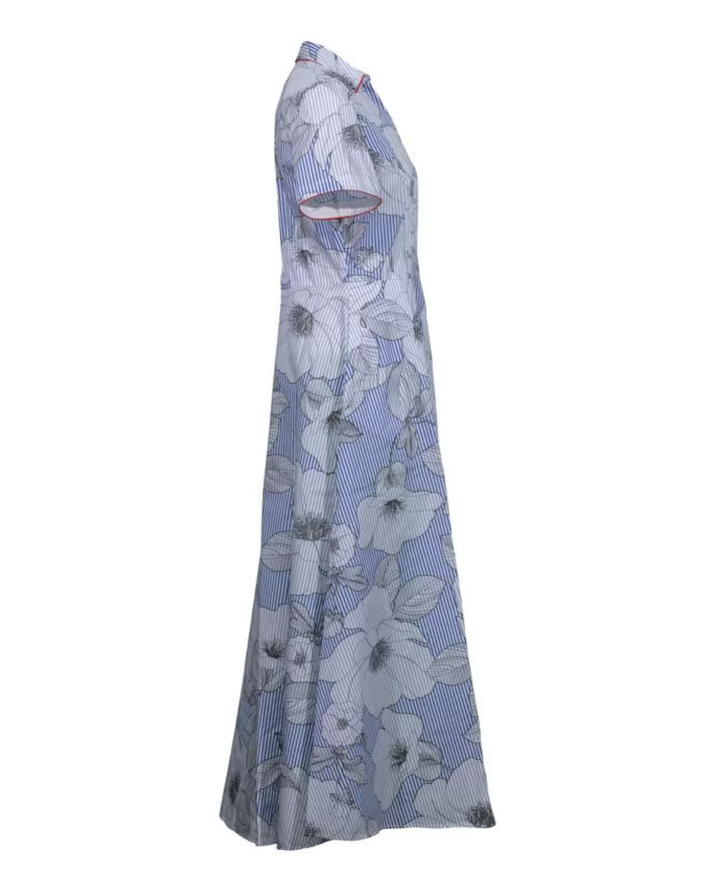 Purotatto Flowers Pinstripe Dress V.U New