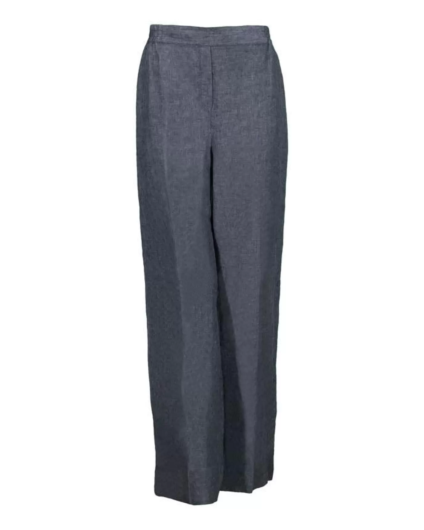 Purotatto Linen Wide Leg Pull On Pants GREY/ANTRACITE Discount