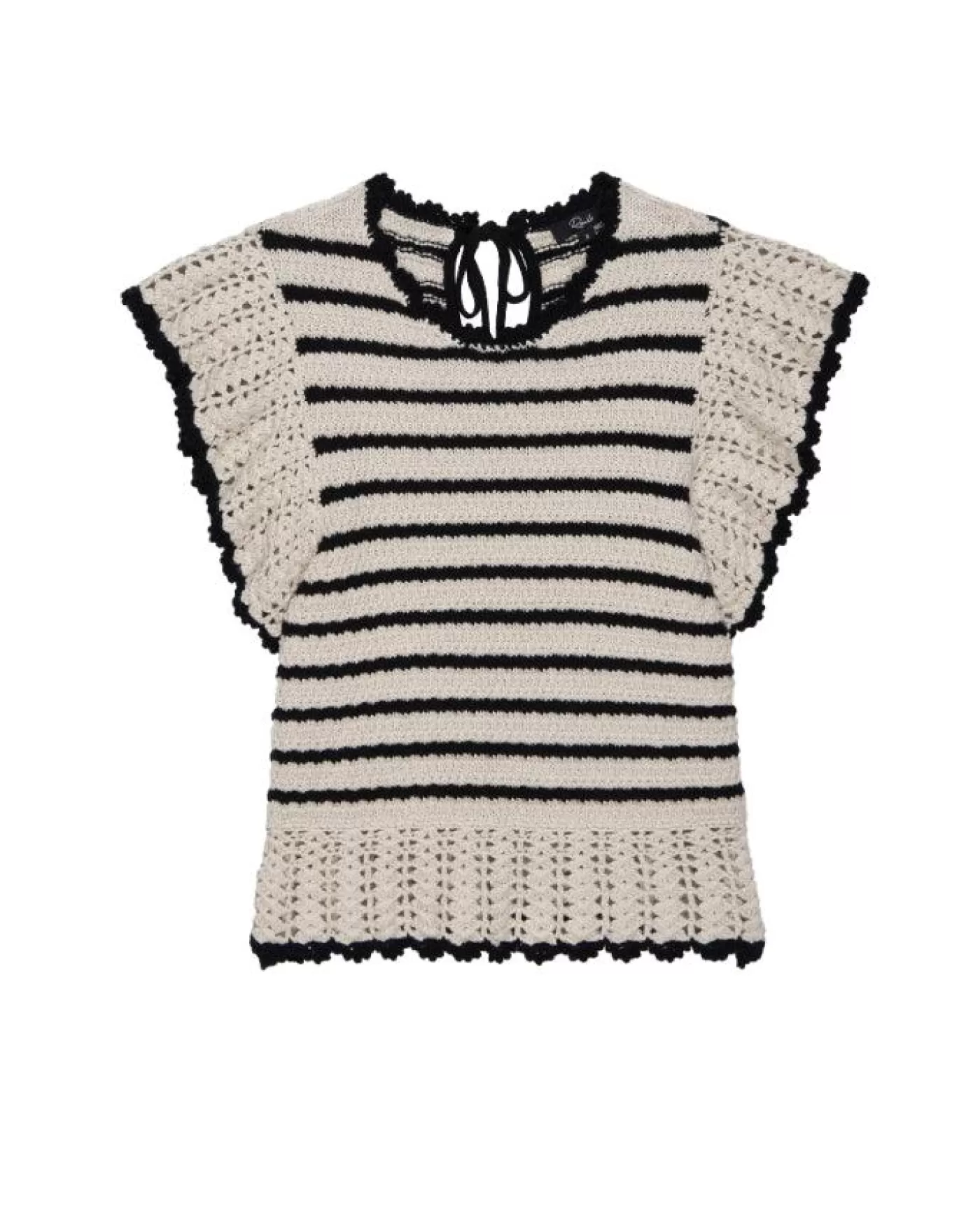 Rails Coen Peekaboo Sleeve Top OATMEALBLACK Flash Sale