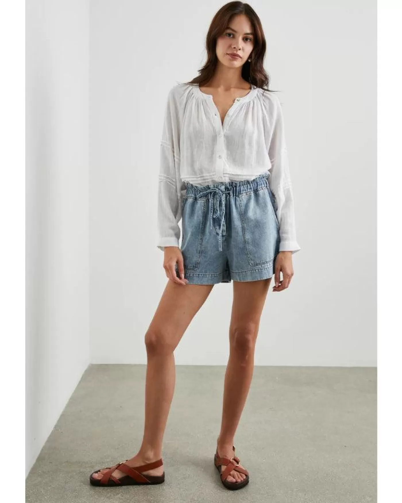 Rails Frances Linen Blouse White Fashion